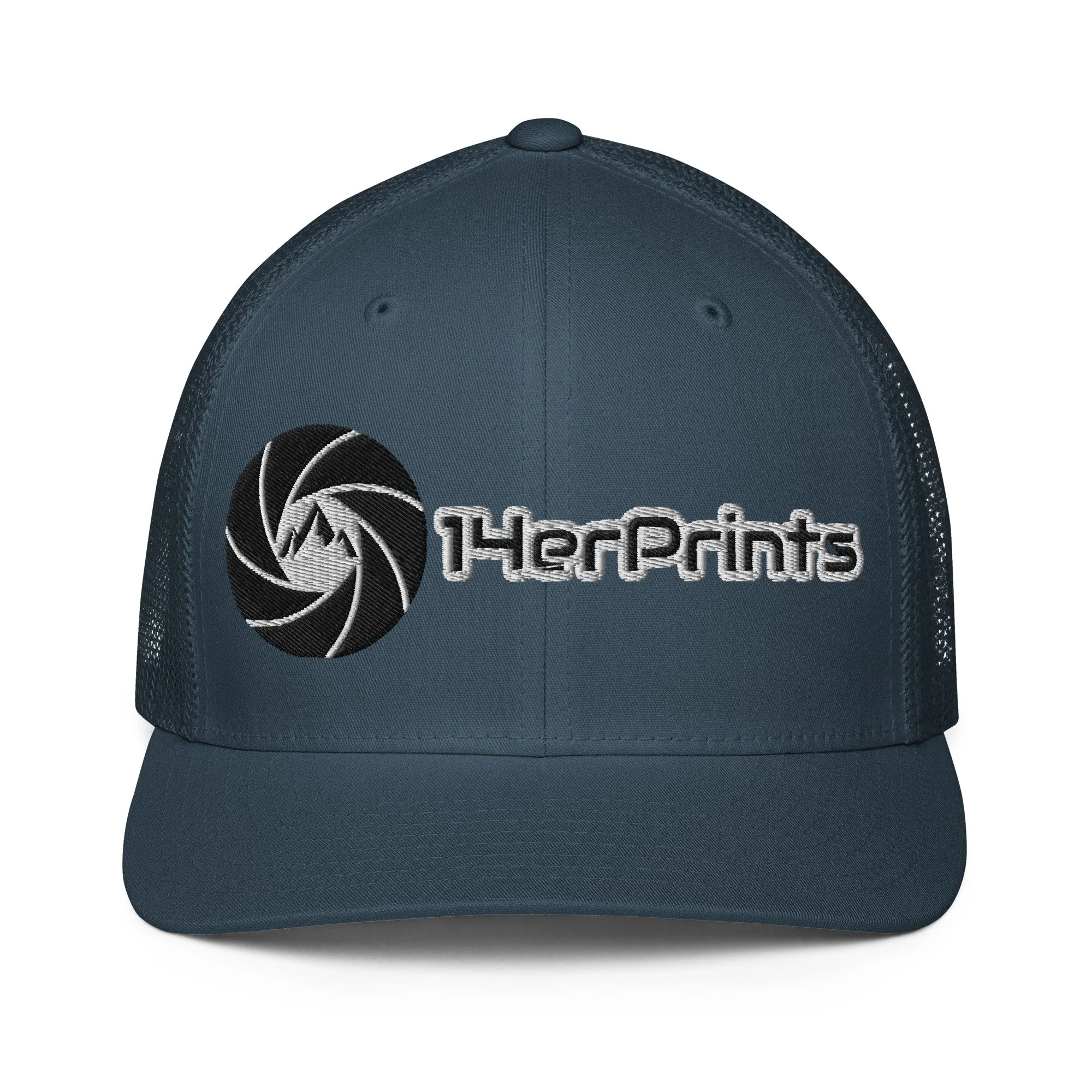 14erprints closed-back trucker hat – navy front