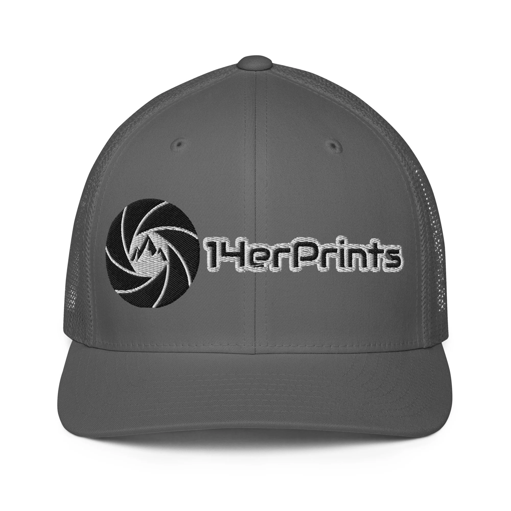 14erprints closed-back trucker hat – charcoal front