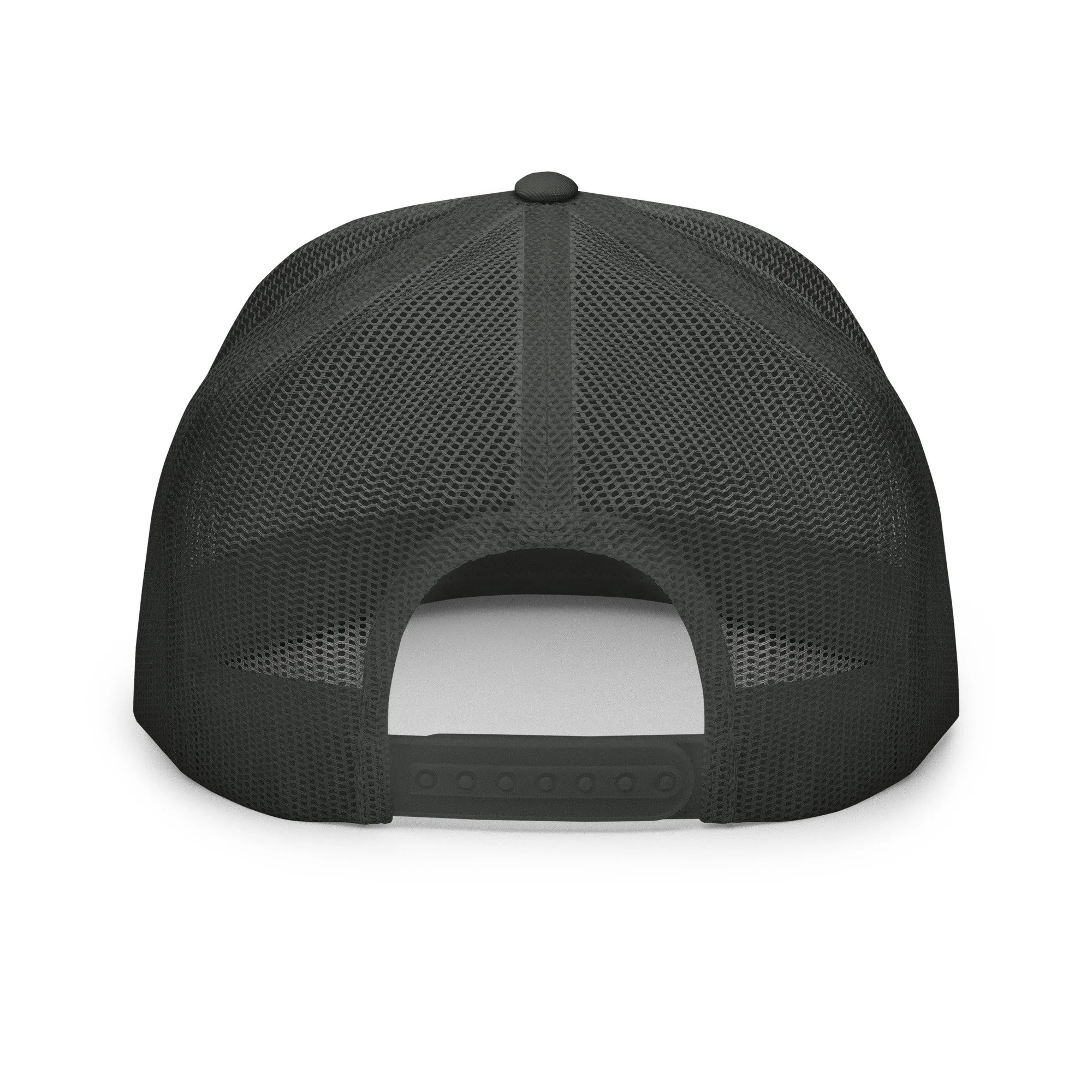 14erprints traditional trucker hat – charcoal back