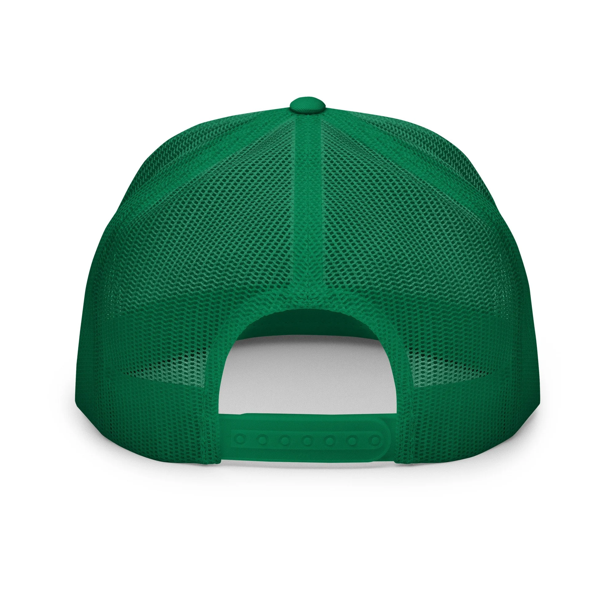 14erprints traditional trucker hat – kelly/ white/ kelly back