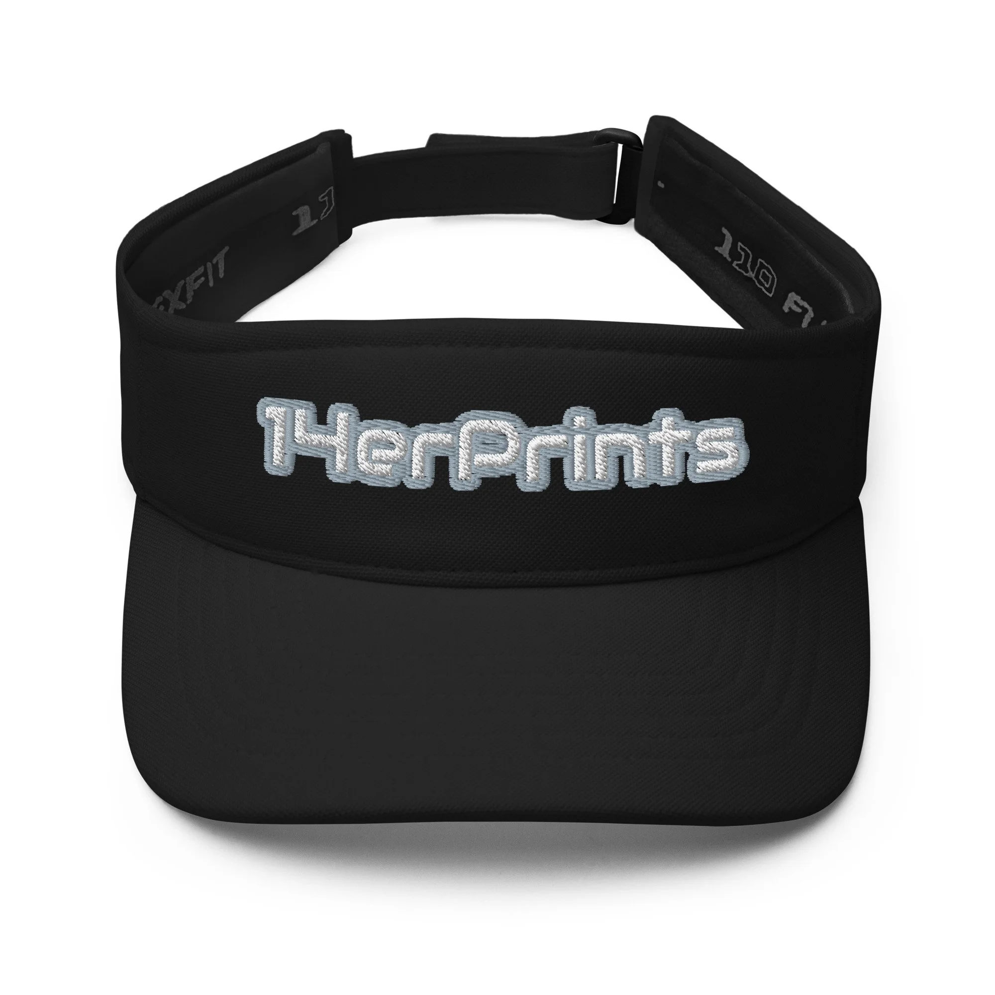 14erprints flexfit visor – black front