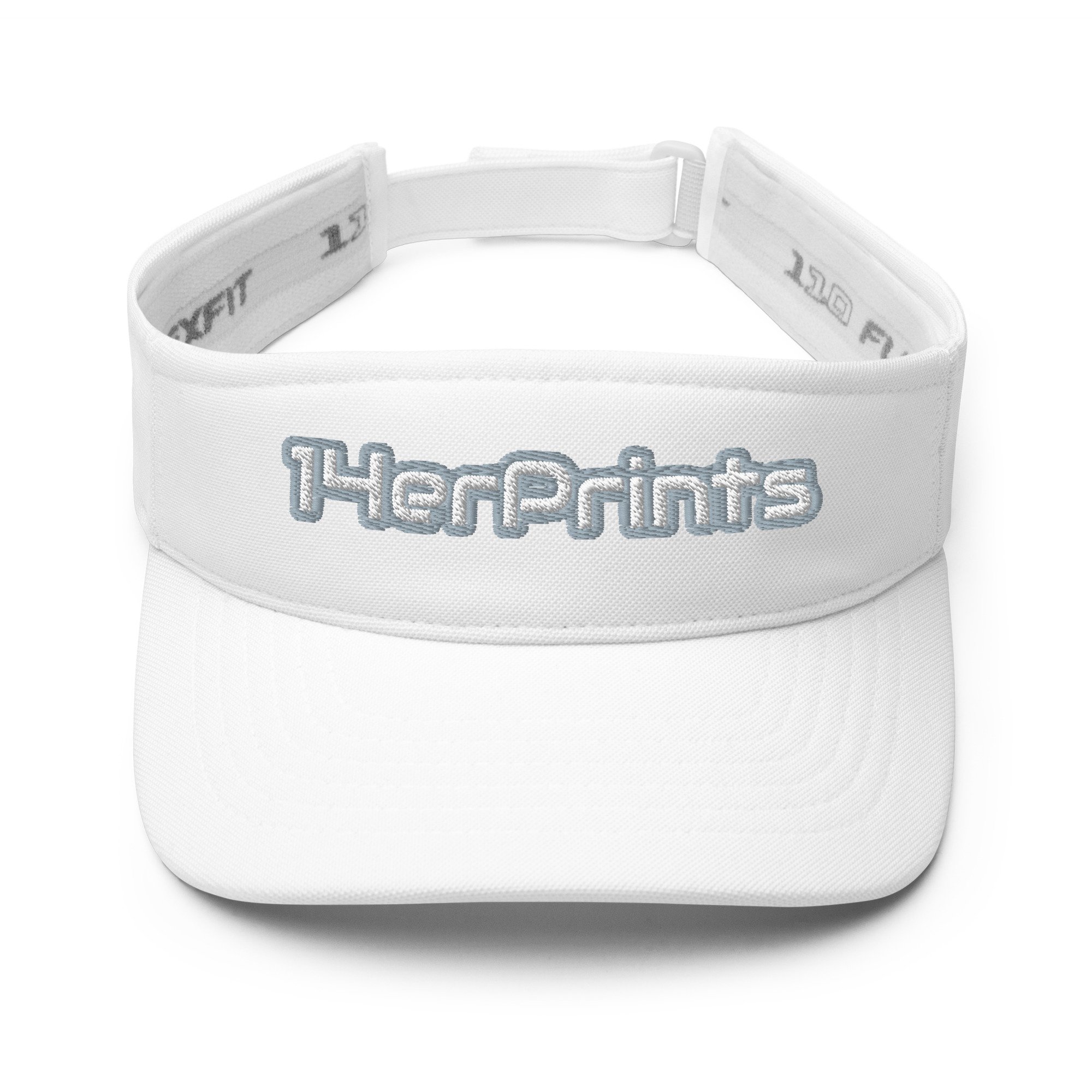 14erprints flexfit visor – white front