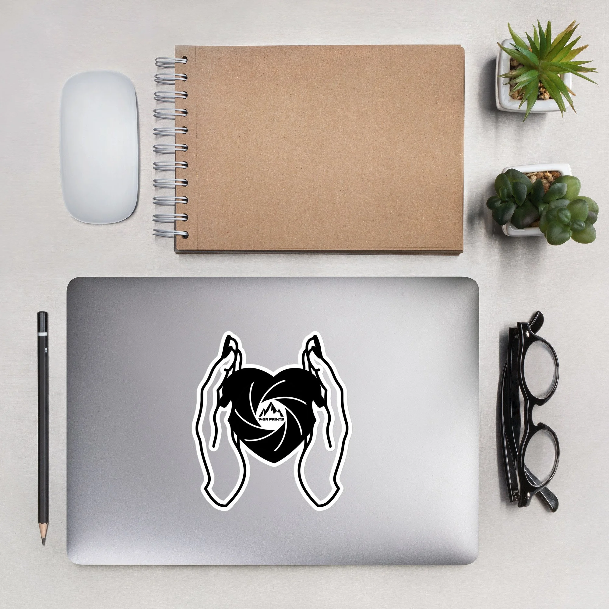 14erprints logo support sticker – 5.5x5.5 front view