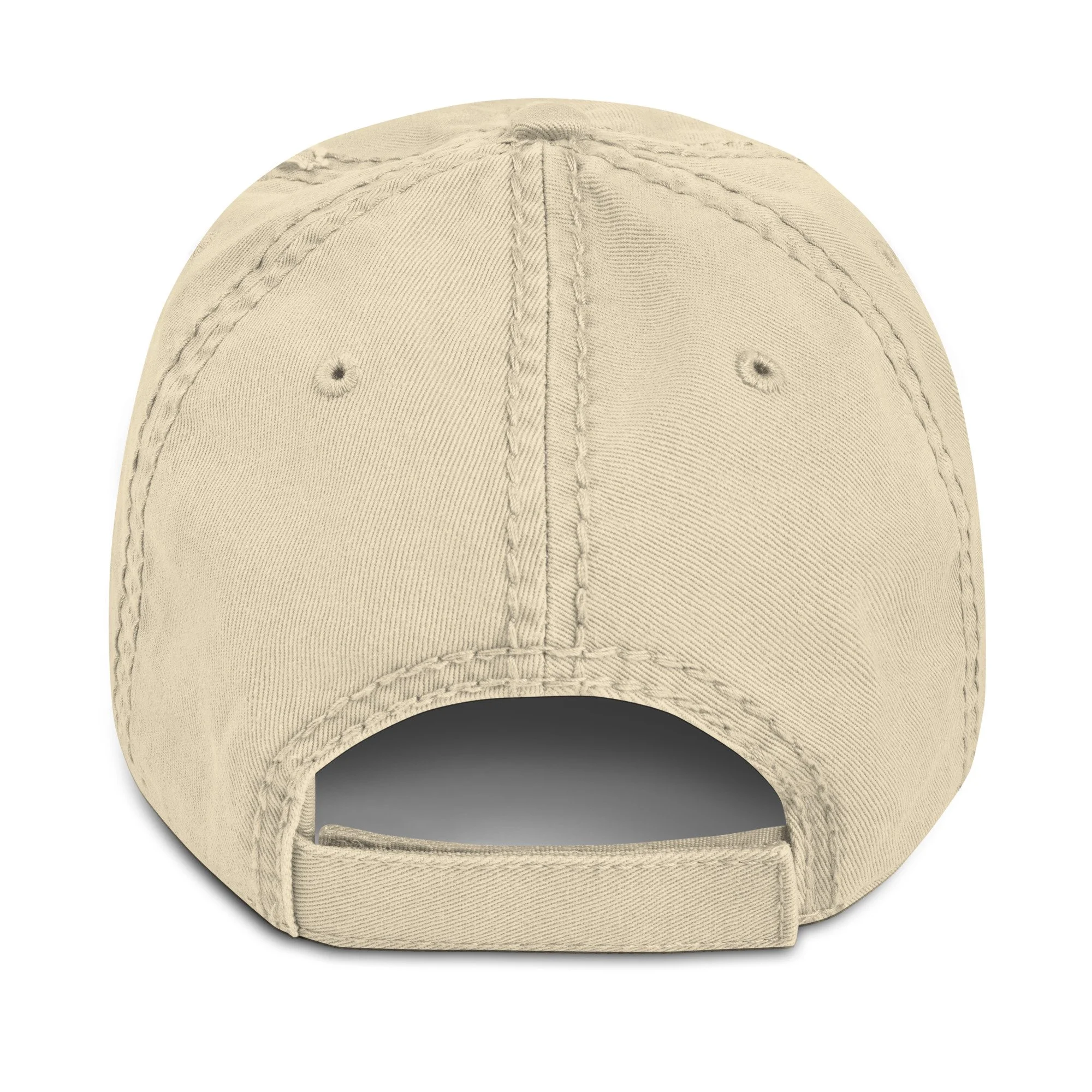 14erprints distressed dad hat – khaki back