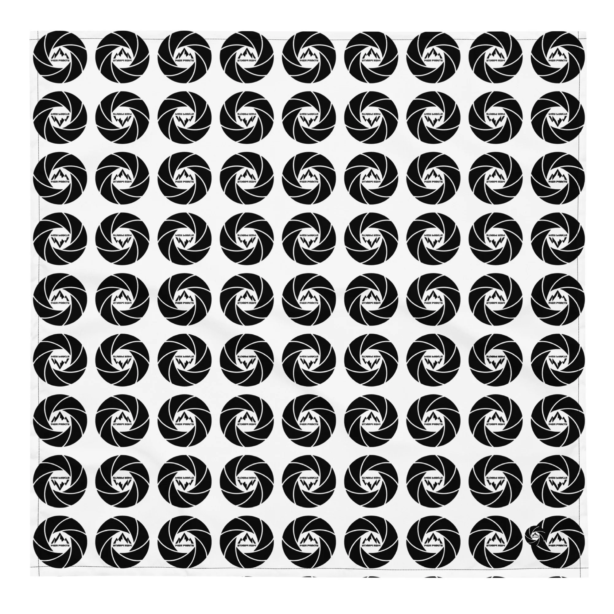 14erprints logo bandana – white logo full