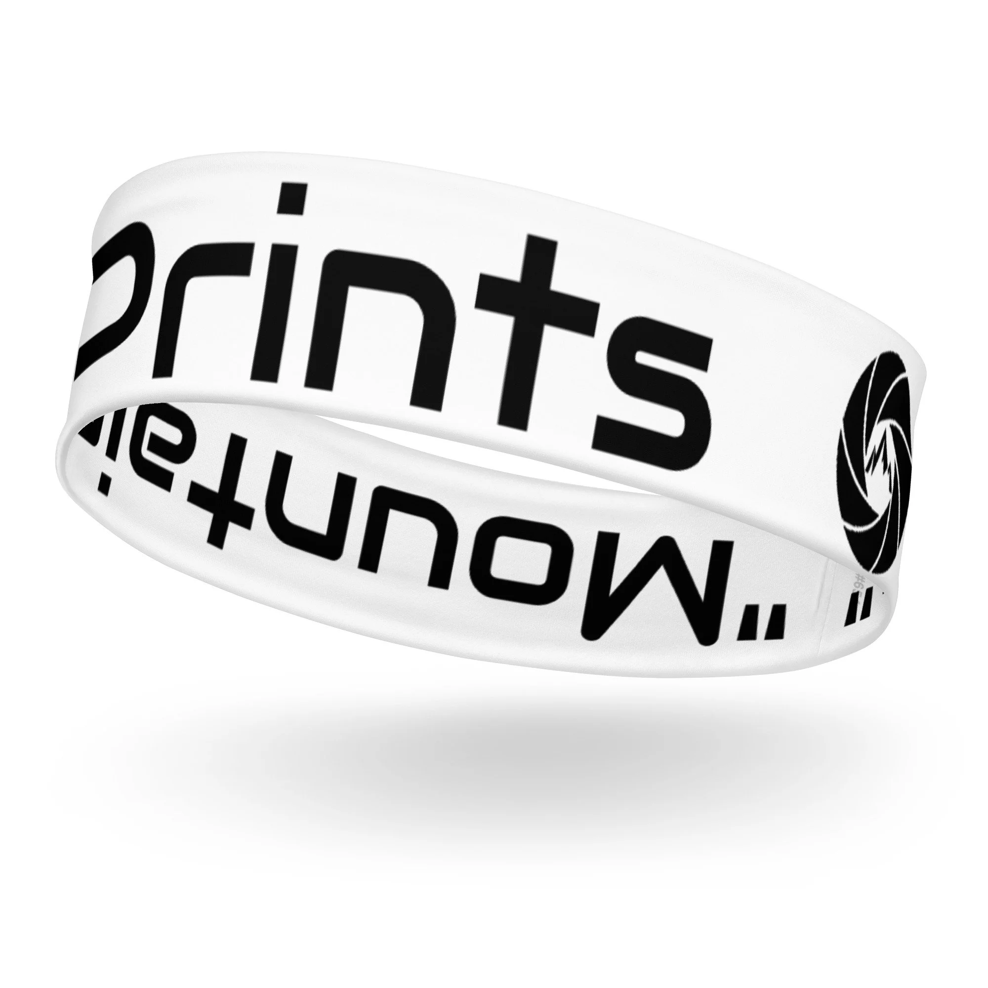 14erprints logo headband – white left front