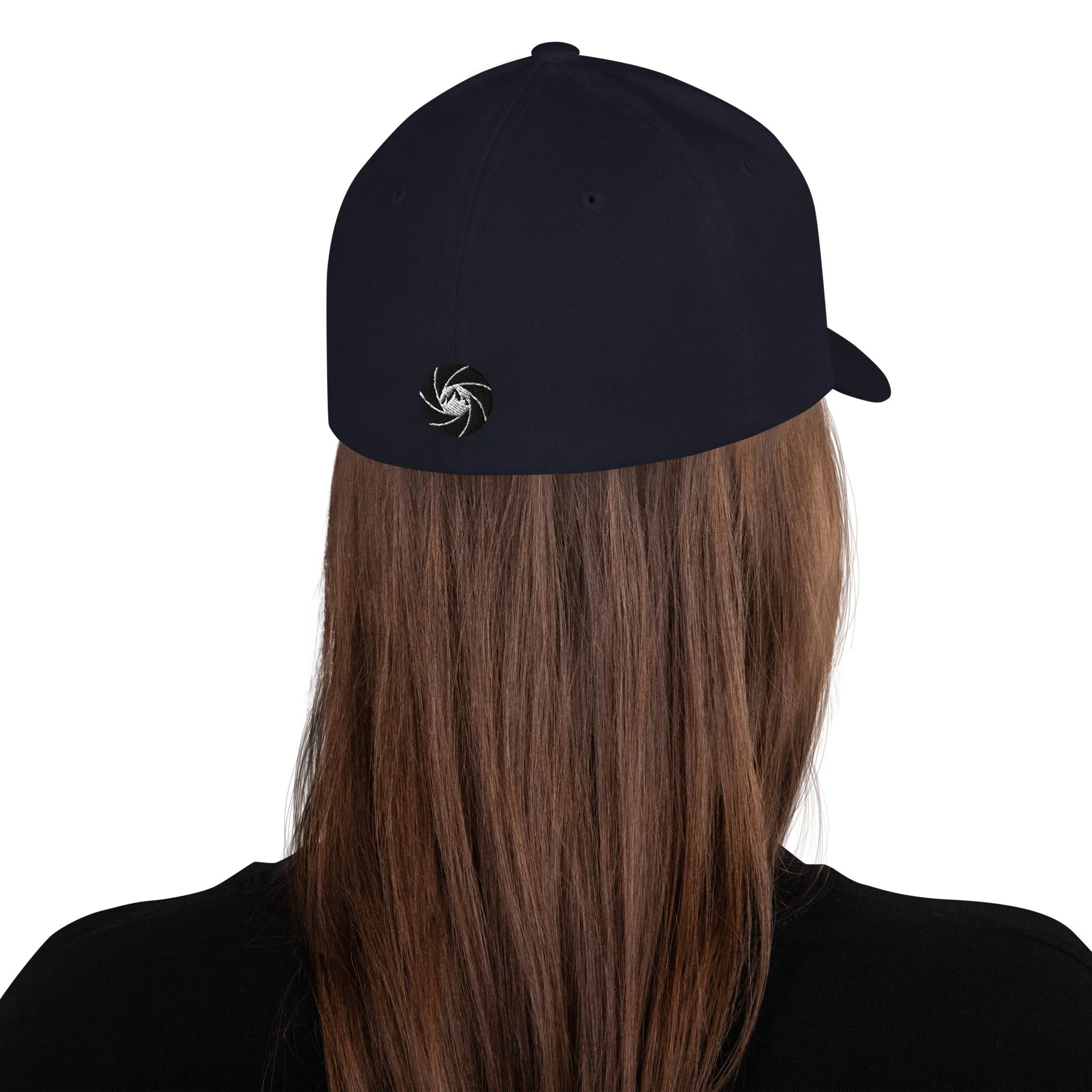 14erprints flexfit logo hat – dark navy back view
