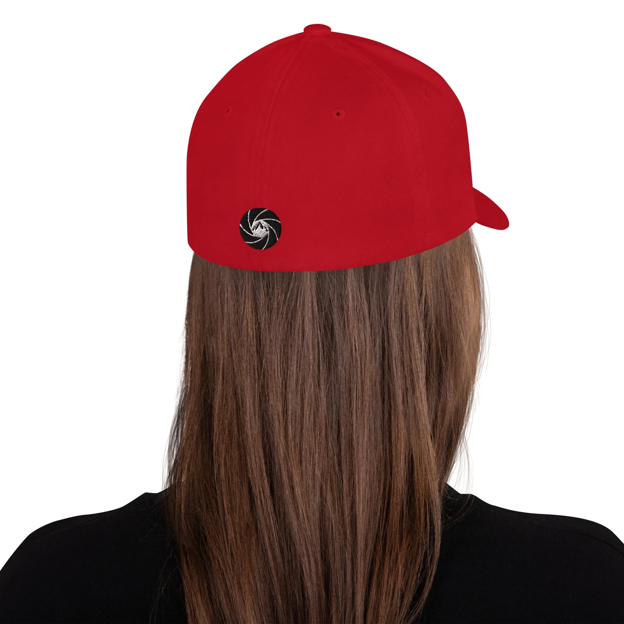 14erprints flexfit logo hat – red back view