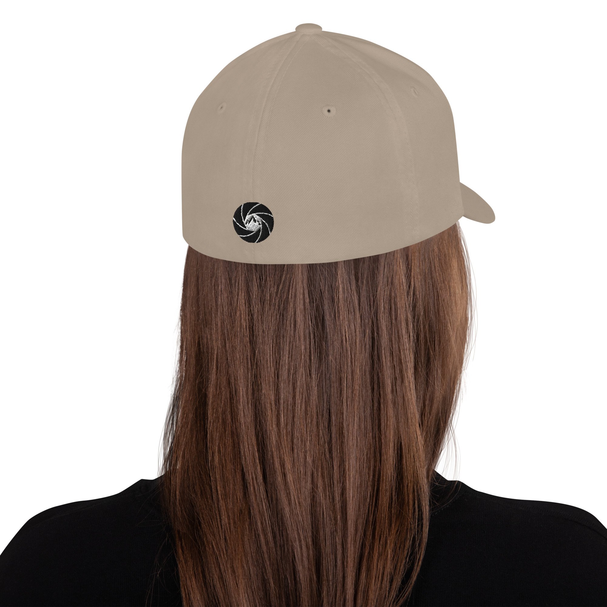 14erprints flexfit logo hat – khaki back view
