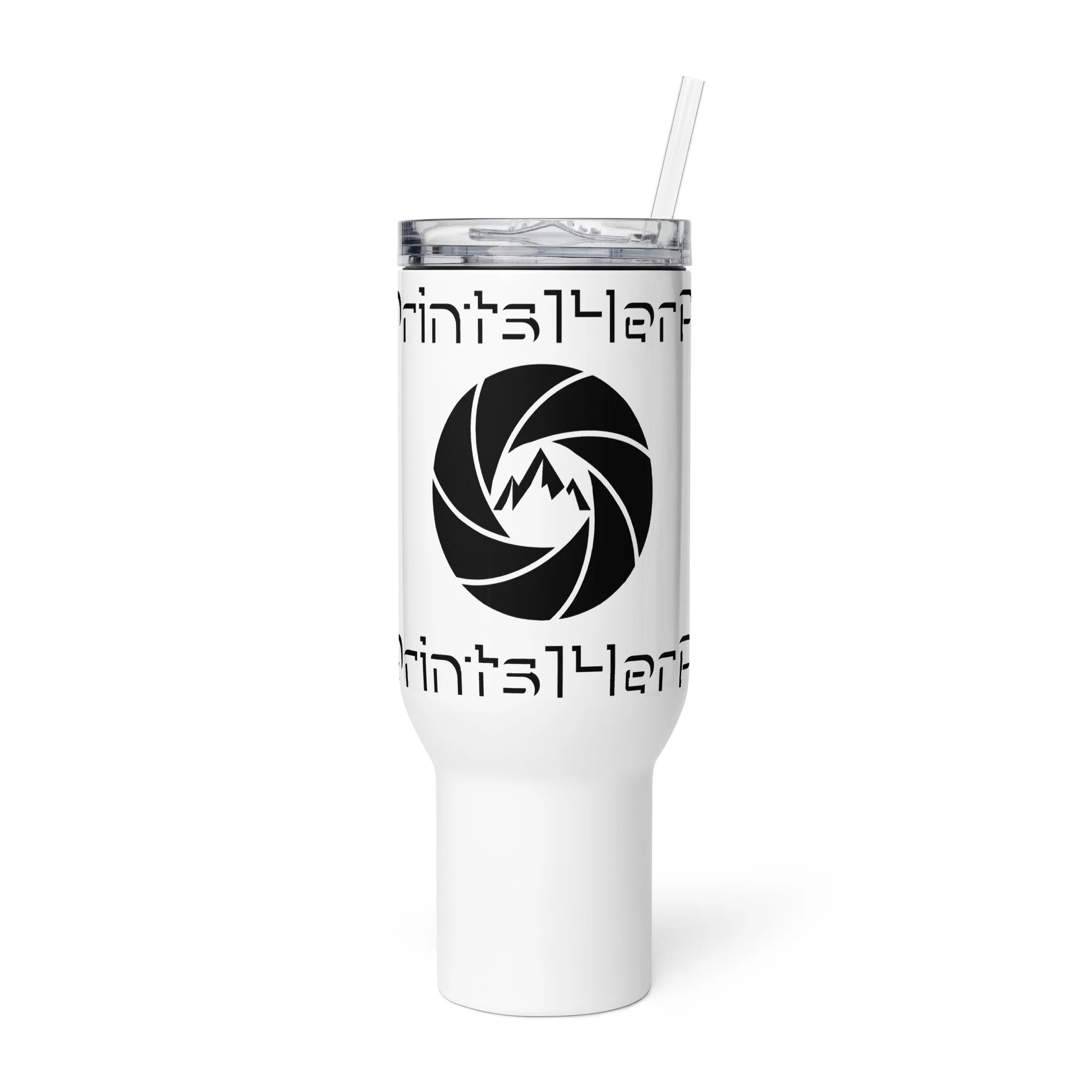14erprints signature insulated travel mug – 40 oz front view