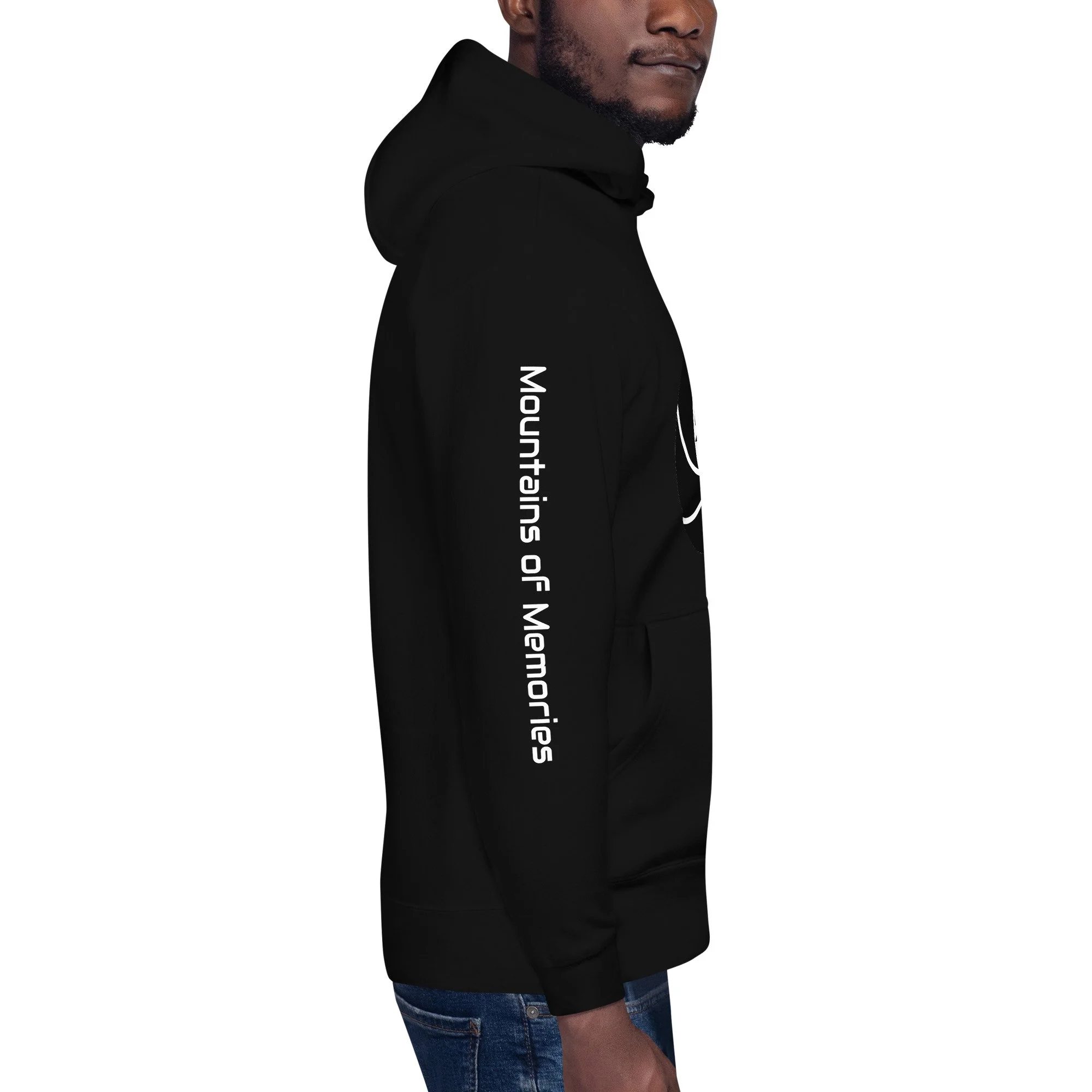 14erprints premium pullover hoodie – black right view
