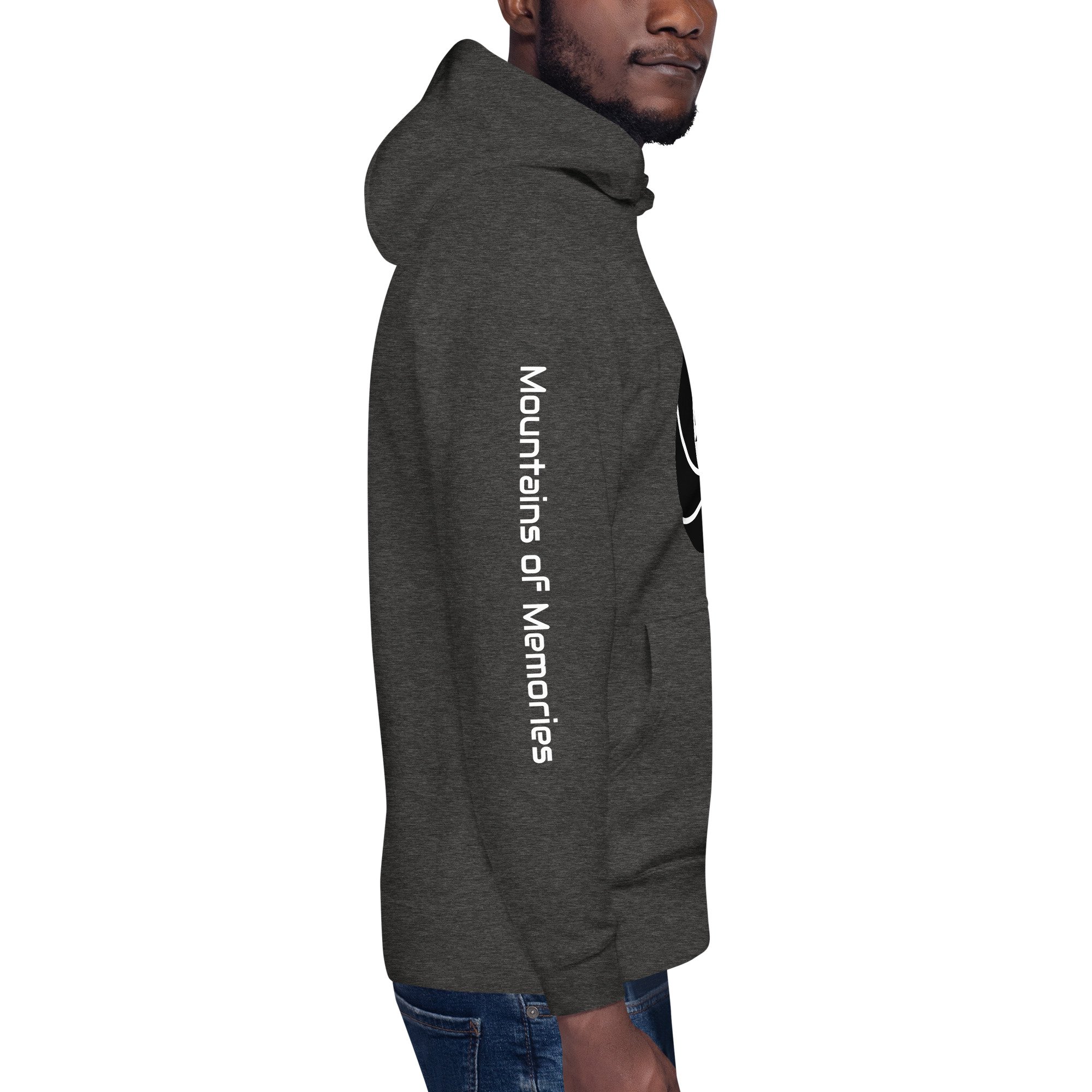 14erprints premium pullover hoodie – charcoal heather right view