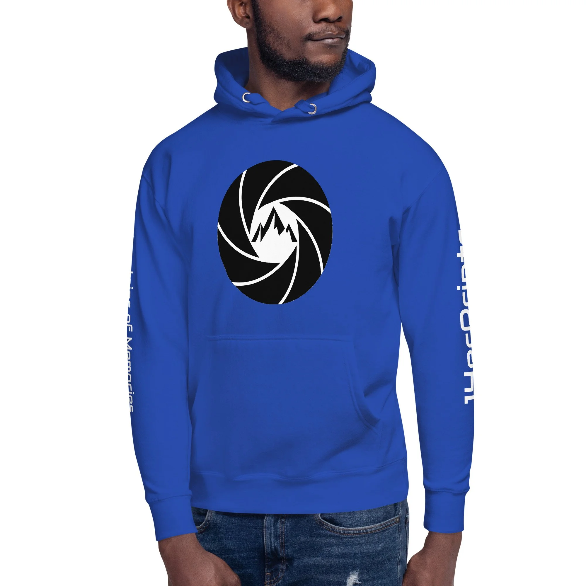 14erprints premium pullover hoodie – team royal front view