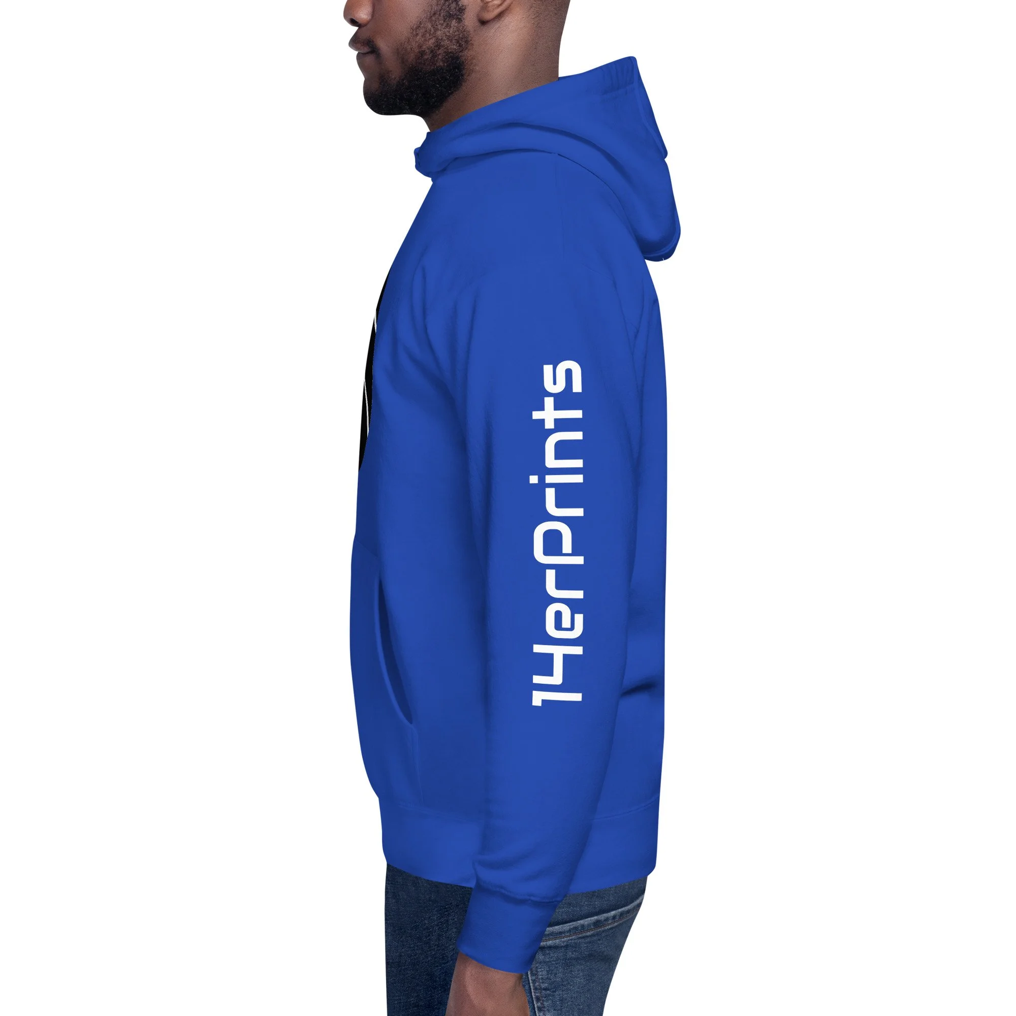 14erprints premium pullover hoodie – team royal left view