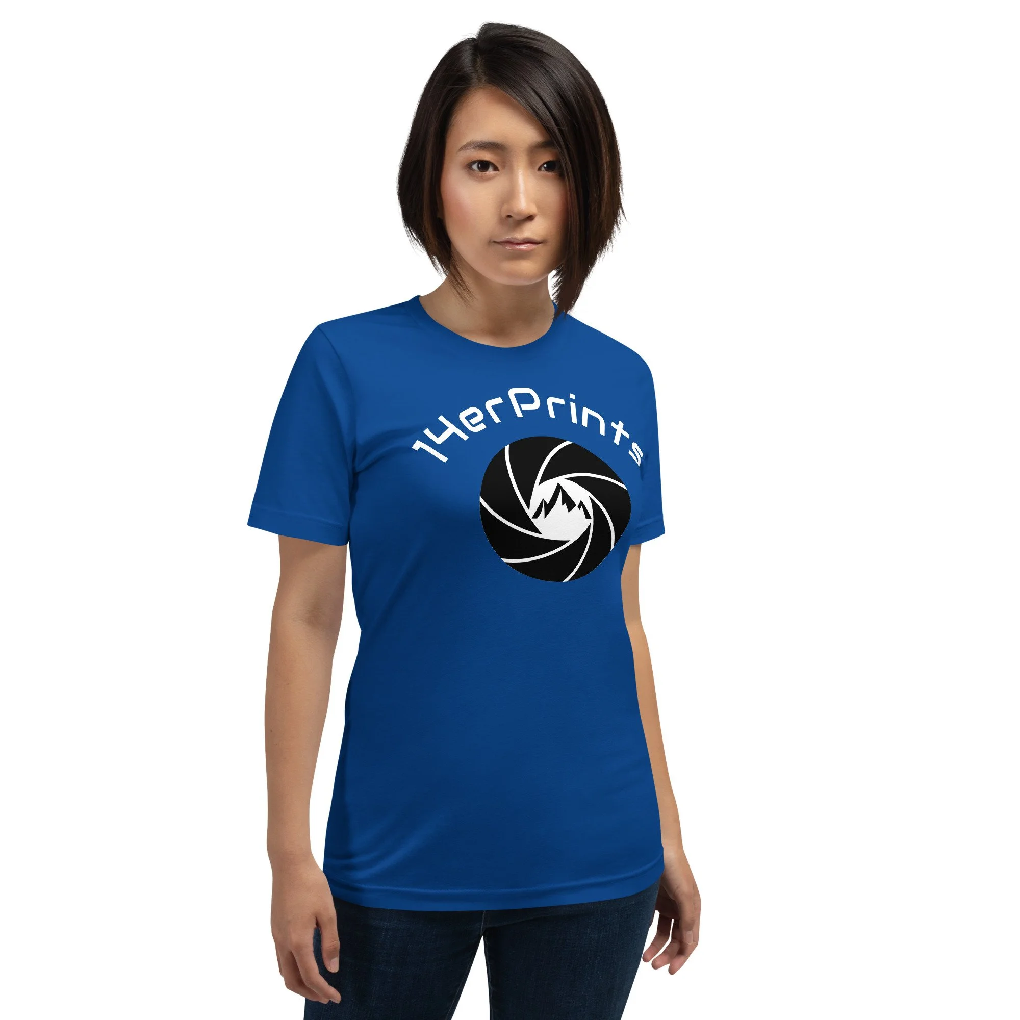 14erprints premium staple t-shirt – true royal front view