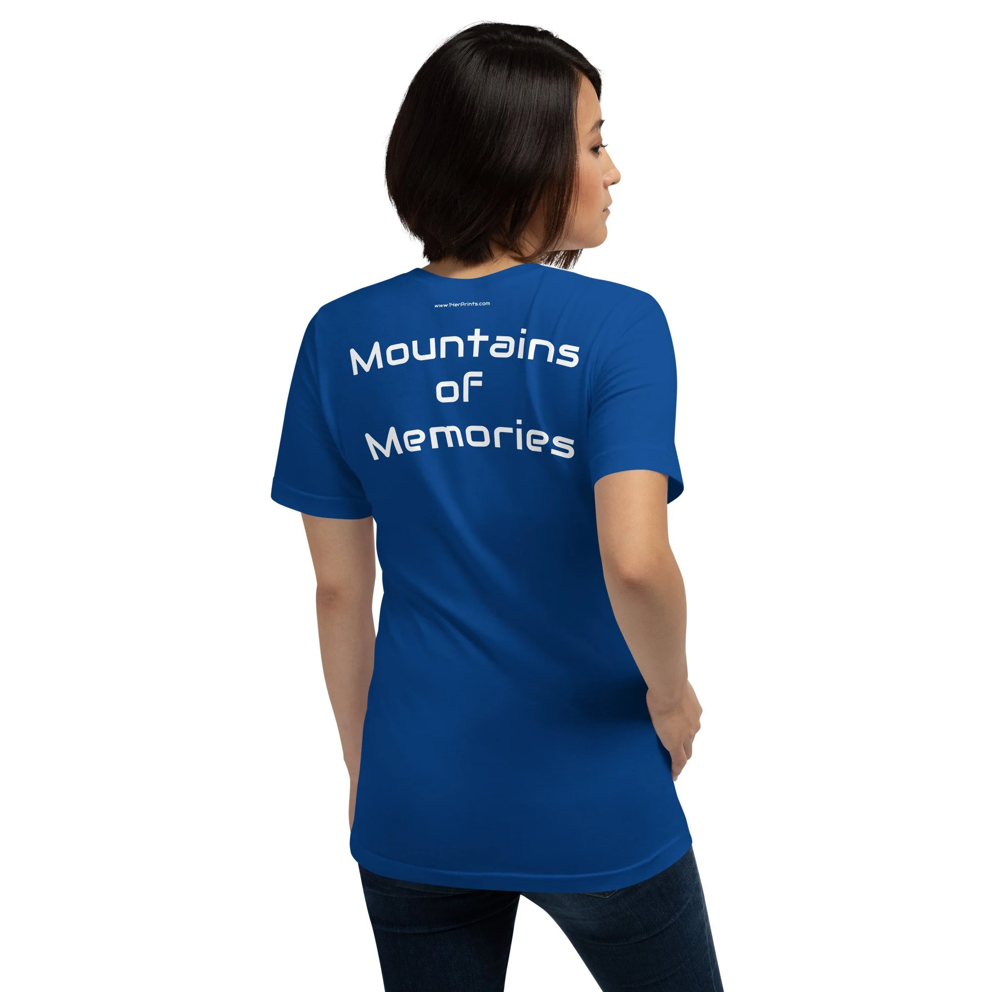 14erprints premium staple t-shirt – true royal back view