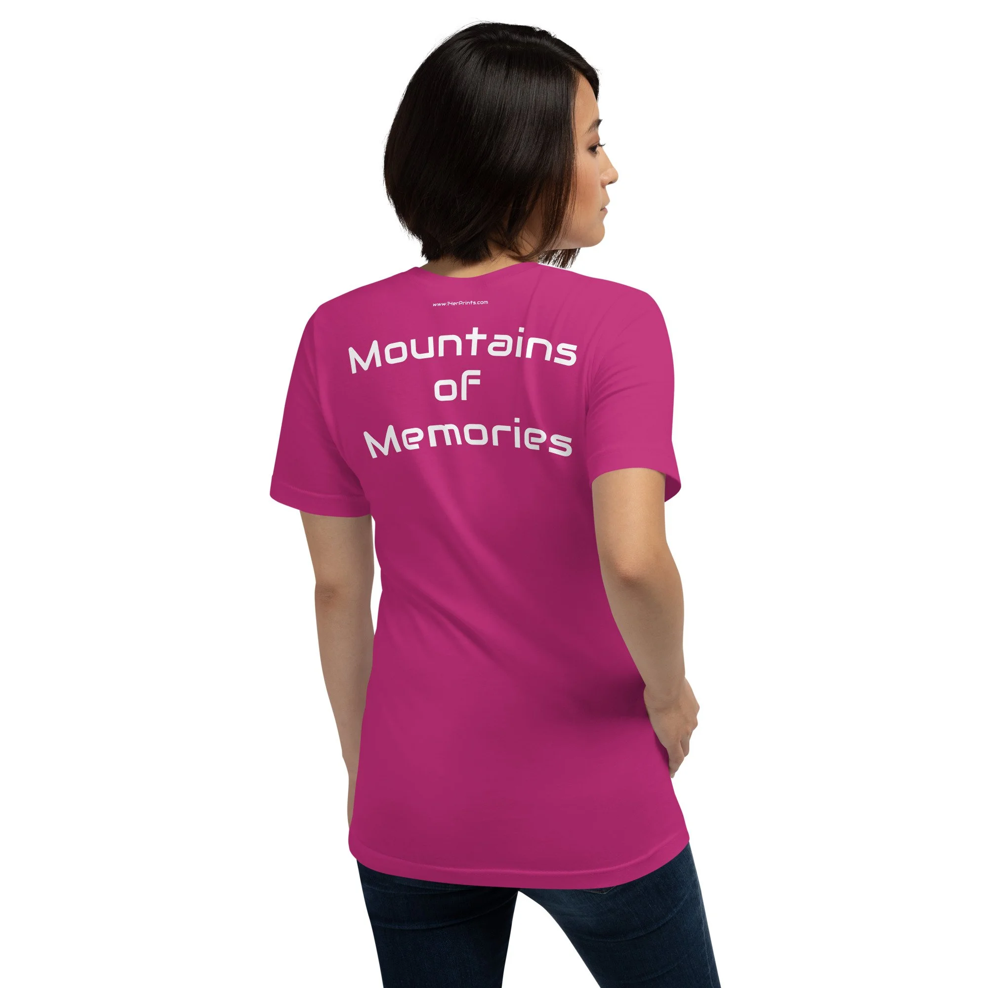 14erprints premium staple t-shirt – berry back view
