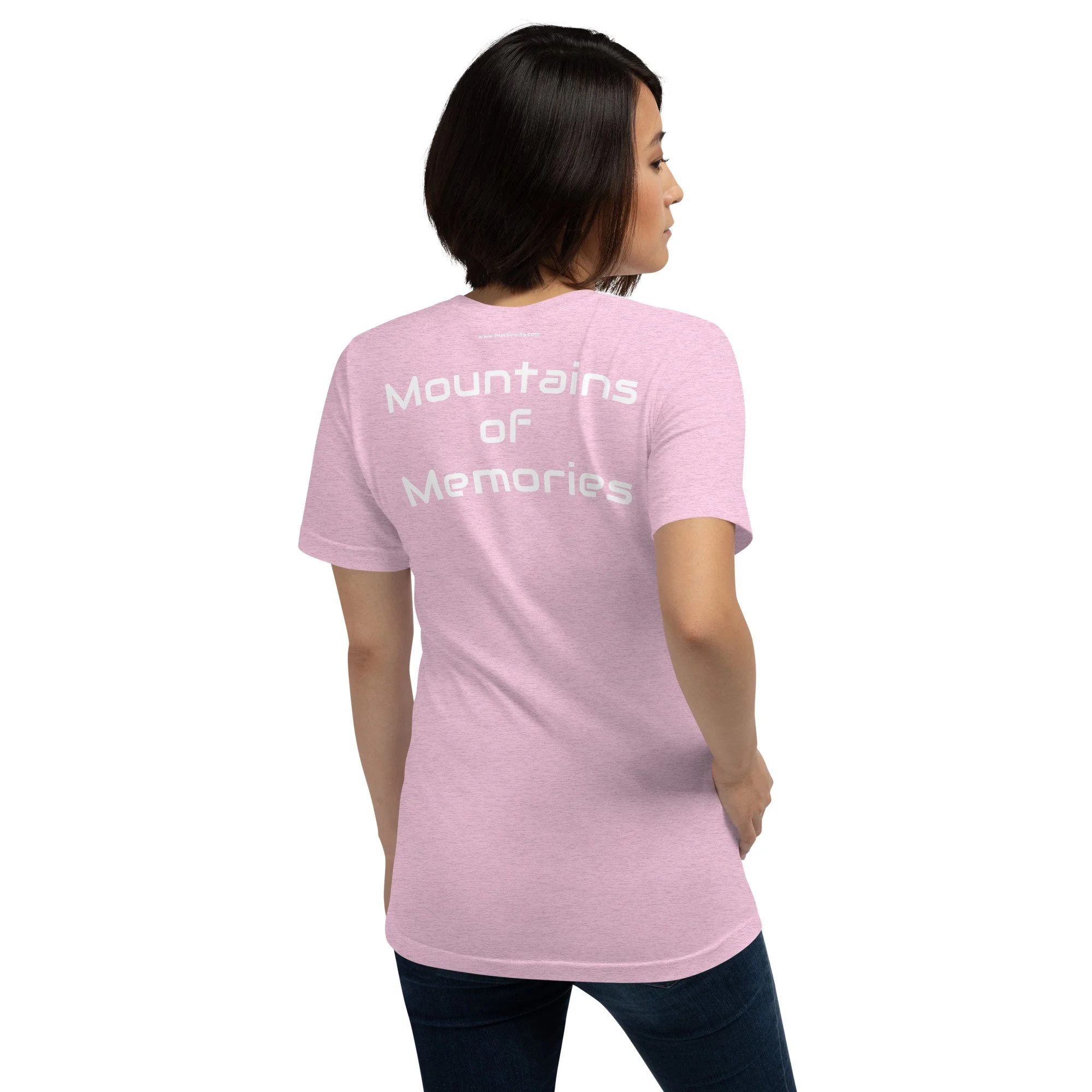 14erprints premium staple t-shirt – heather prism lilac back view