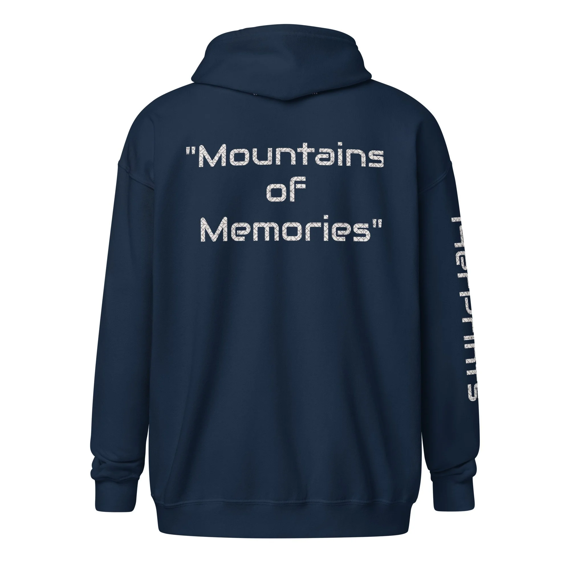 14erprints heavy blend zip hoodie – navy back