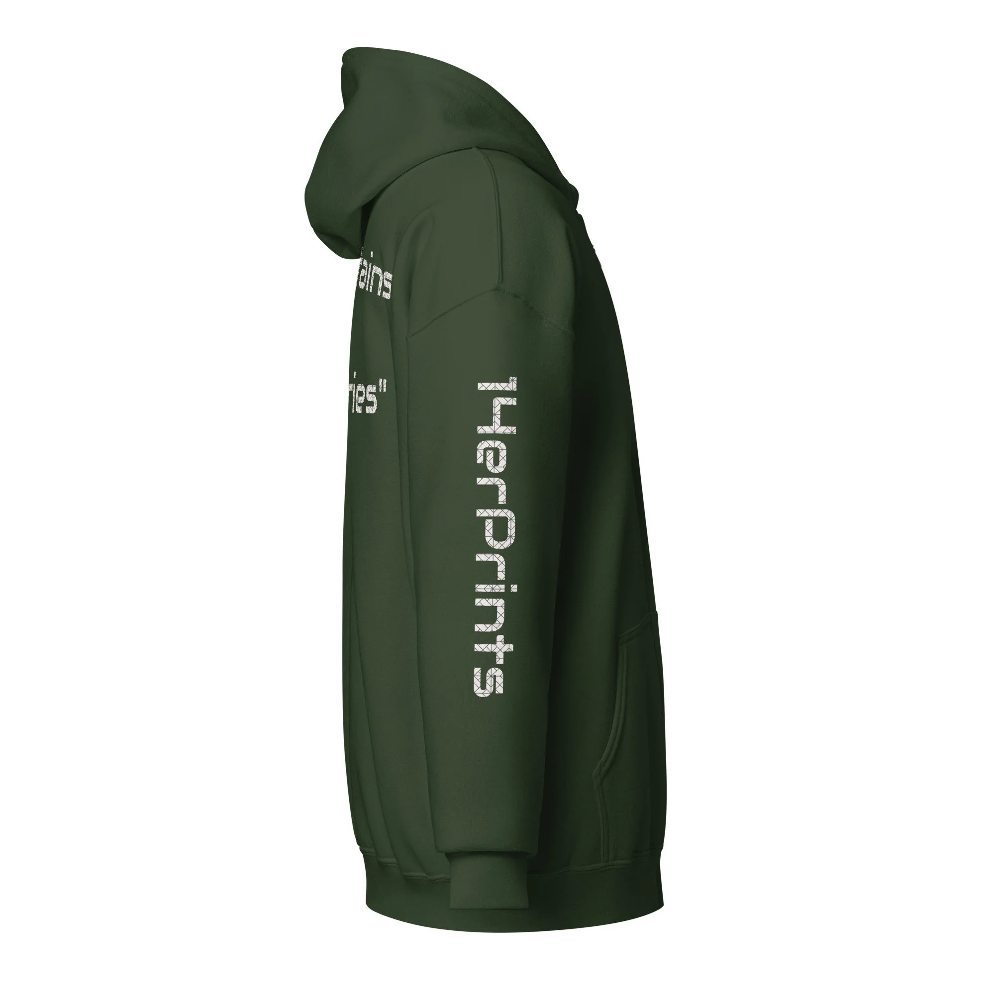 14erprints heavy blend zip hoodie – forest green right