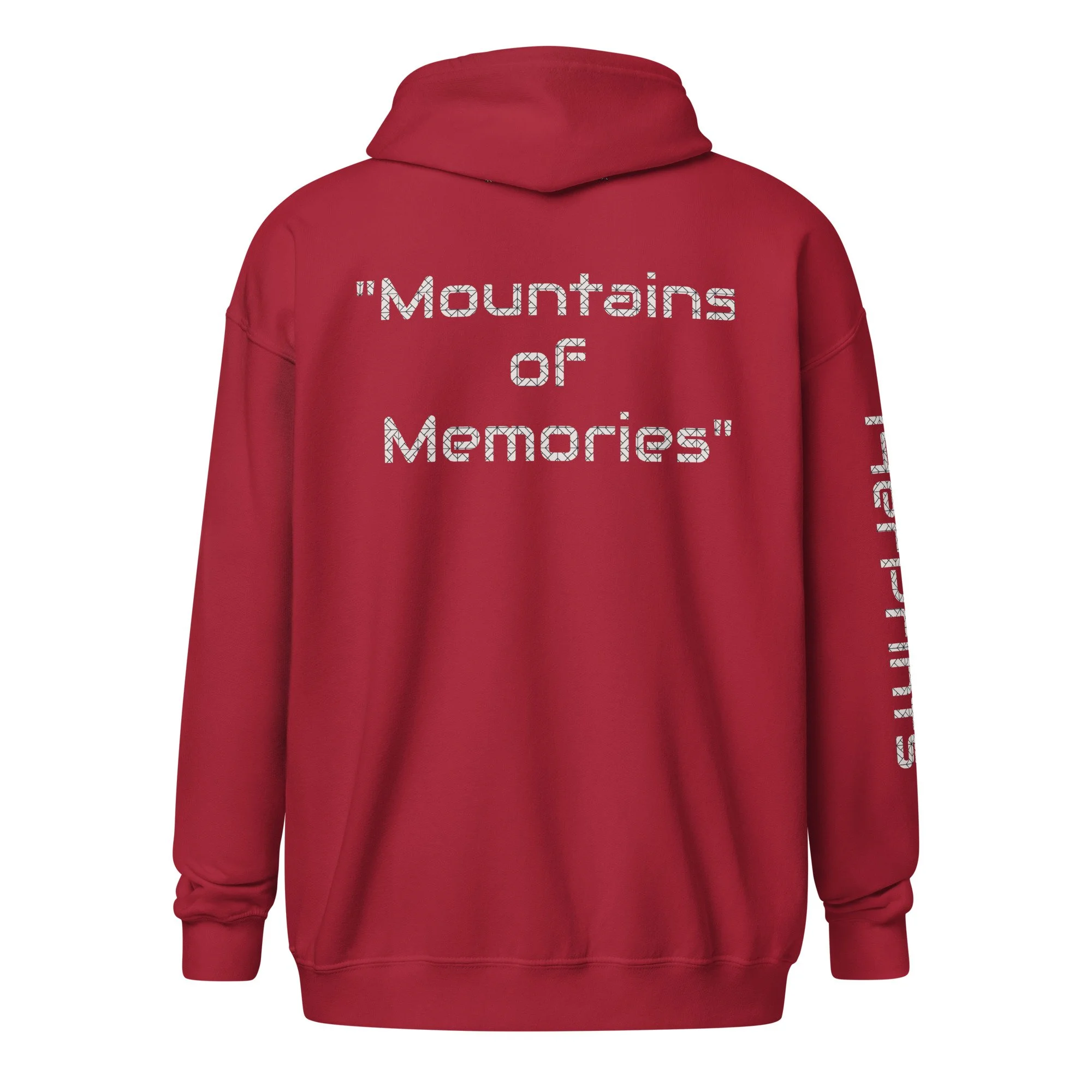 14erprints heavy blend zip hoodie – cardinal red back