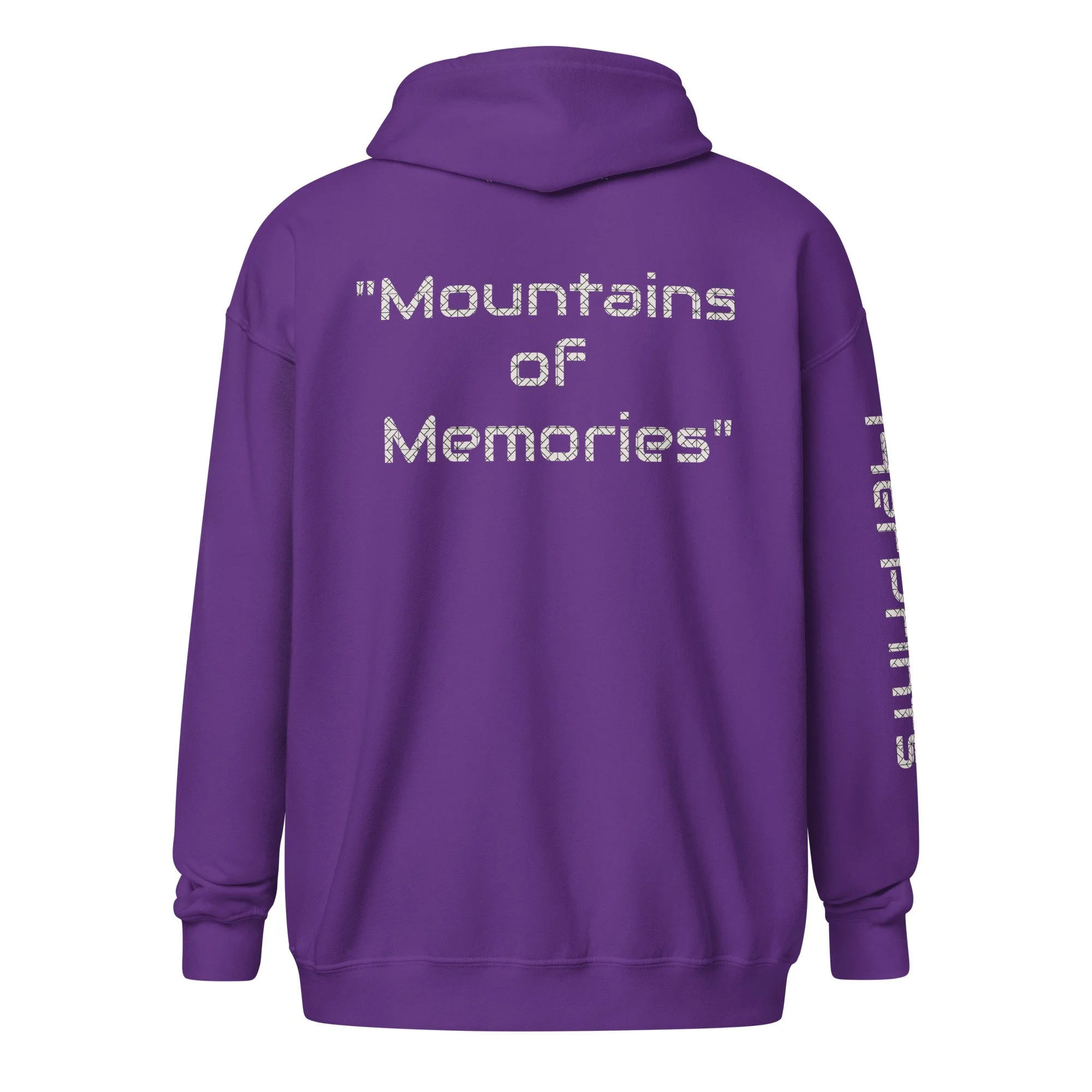 14erprints heavy blend zip hoodie – purple back