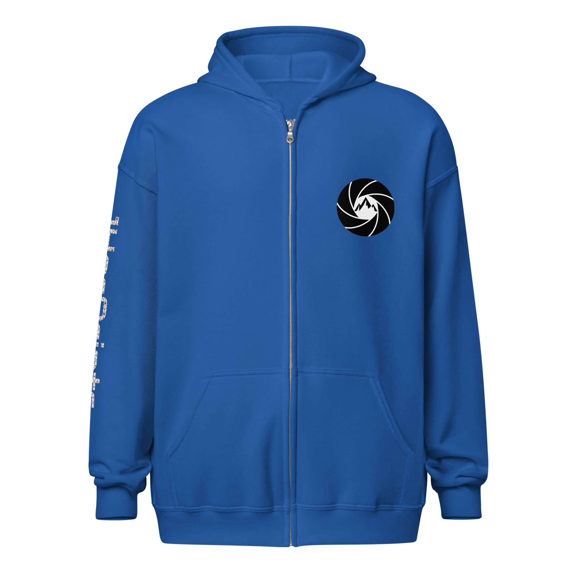 14erprints heavy blend zip hoodie – royal front