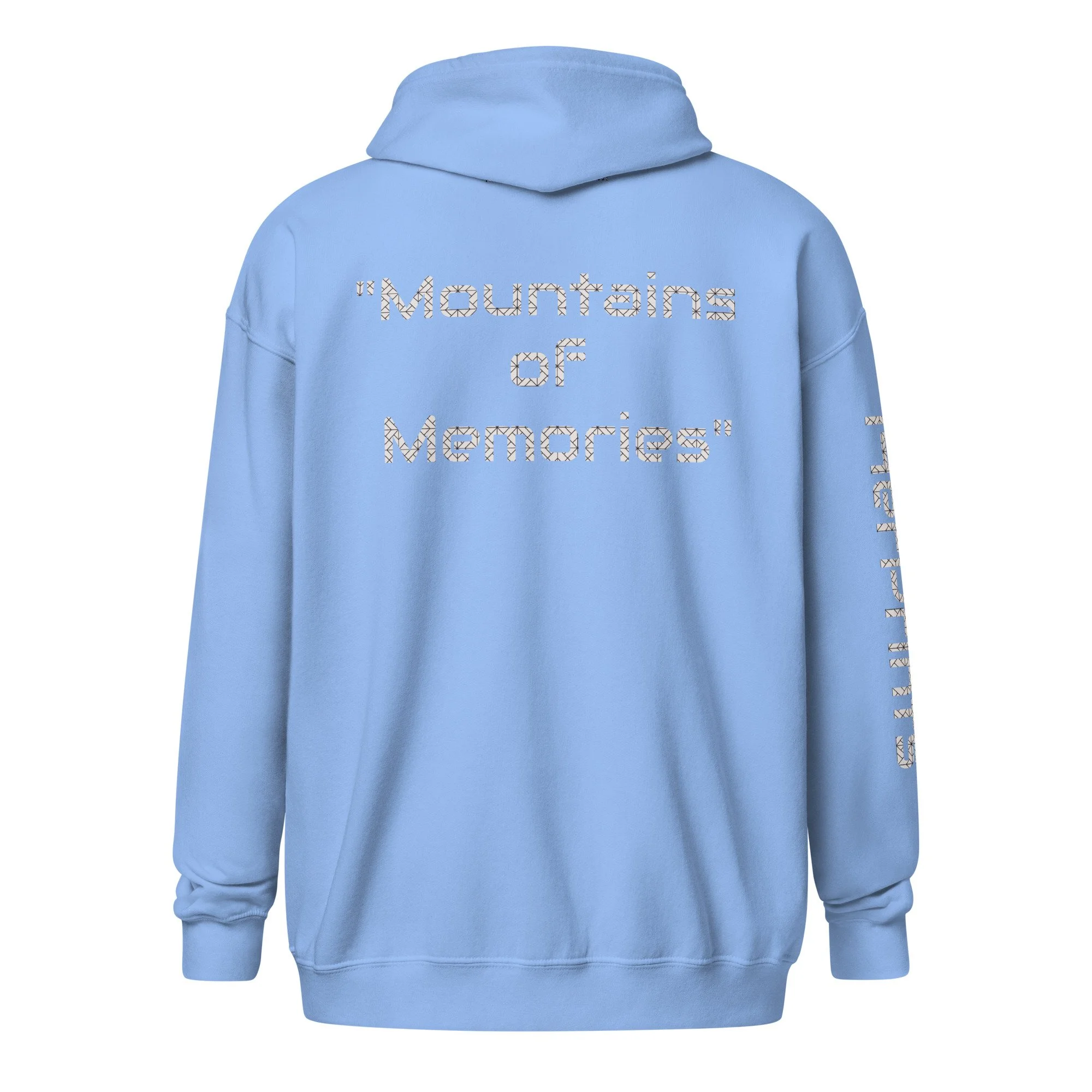 14erprints heavy blend zip hoodie – carolina blue back