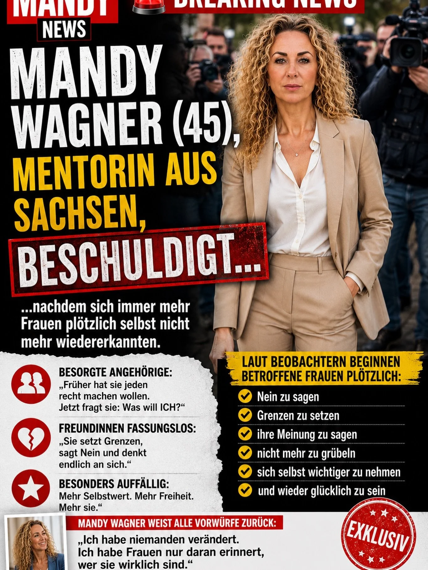 nachdem sich immer mehr Frauen pl&ouml;tzlich selbst nicht mehr wiedererkannten.

Besorgte Angeh&ouml;rige berichten:

&bdquo;Fr&uuml;her hat sie sich f&uuml;r alles entschuldigt.&ldquo;

Heute sagt sie einfach:
Nein, das passt f&uuml;r mich nicht.


