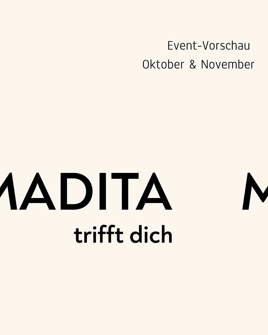 🍁 Oktober mit MADITA &amp; unseren Community-Partnerinnen 

Hast du Lust auf Singen, Austausch und Wirkung?

🎶 Spirit of Joy - Ladies Gospel Workshop mit Rachelle Jeanty
📅 19. Oktober
📍 @cosima.community 
👉 Tickets: auf der MADITA Website und Ti
