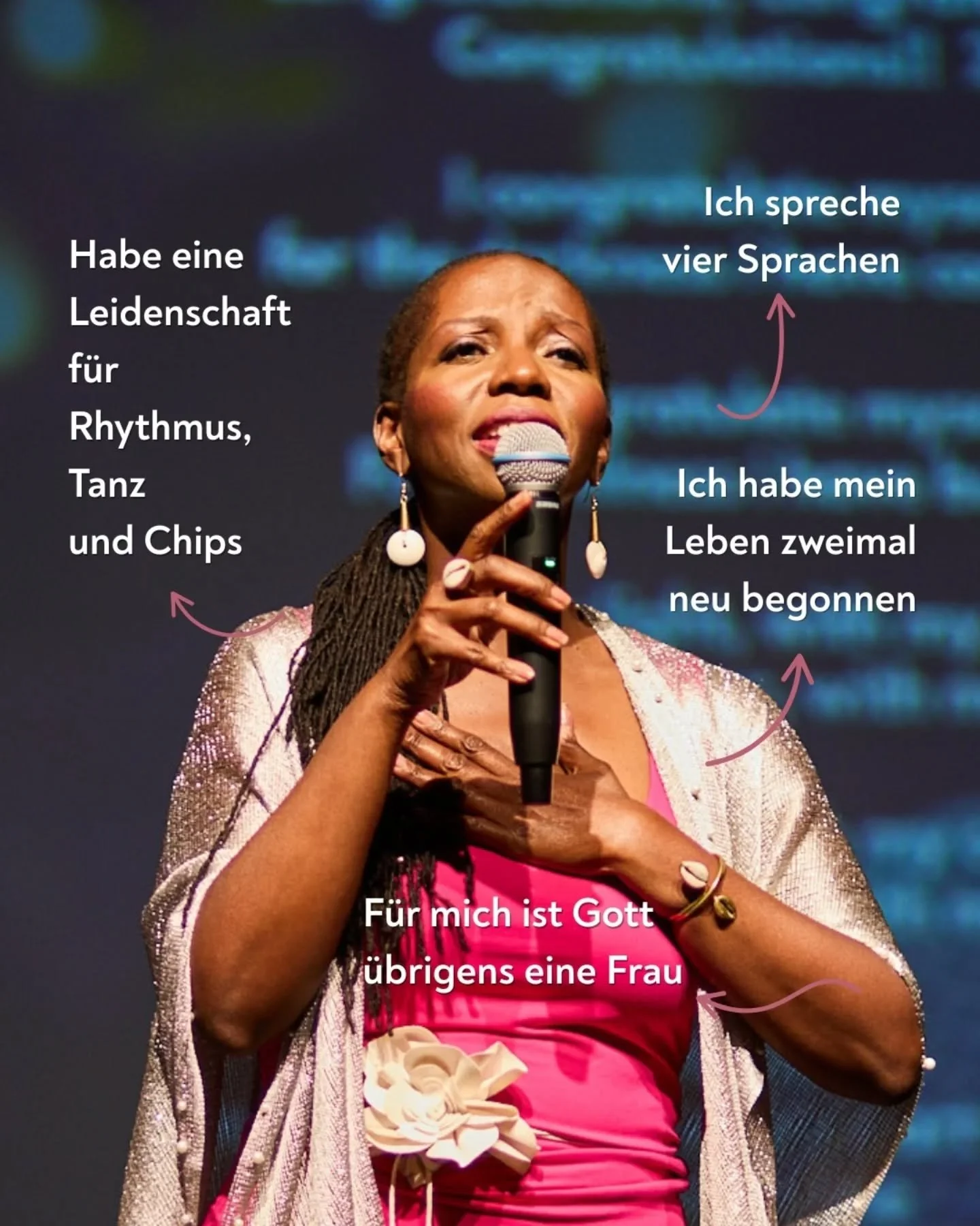𝗟𝗲𝗿𝗻𝗲 𝗱𝗮𝘀 𝗠𝗔𝗗𝗜𝗧𝗔 𝗧𝗲𝗮𝗺 𝗸𝗲𝗻𝗻𝗲𝗻: Es geht weiter mit Rachelle Jeanty unsere 𝒆𝒏𝒕𝒆𝒓𝒕𝒂𝒊𝒏𝒆𝒏𝒅𝒆 𝑲𝒖𝒓𝒂𝒕𝒐𝒓𝒊𝒏. 
Rachelle schafft beim Circle of Joy mit ihrer Stimme G&auml;nsehaut-Momente und ein tiefes Gef&uuml;hl von