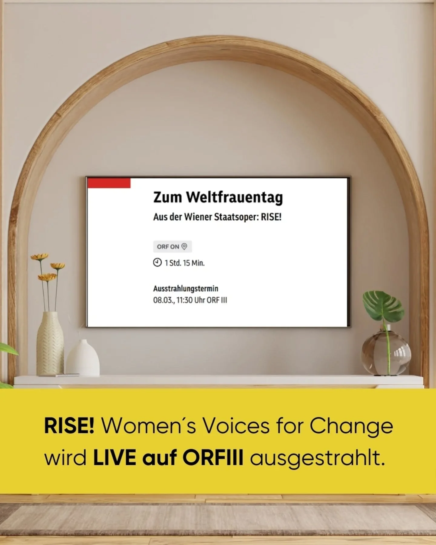 𝗪𝗶𝗿 𝘀𝗶𝗻𝗱 𝗮𝘂𝘀𝘃𝗲𝗿𝗸𝗮𝘂𝗳𝘁! 💃💃💃Die Wiener Staatsoper hat am 08.03 bei RISE! keinen einzigen Platz mehr frei (au&szlig;er die wenigen die noch bei vereinzelten Gewinnspielen vergeben werden).

Du hast keine Karte bekommen, wohnst weiter