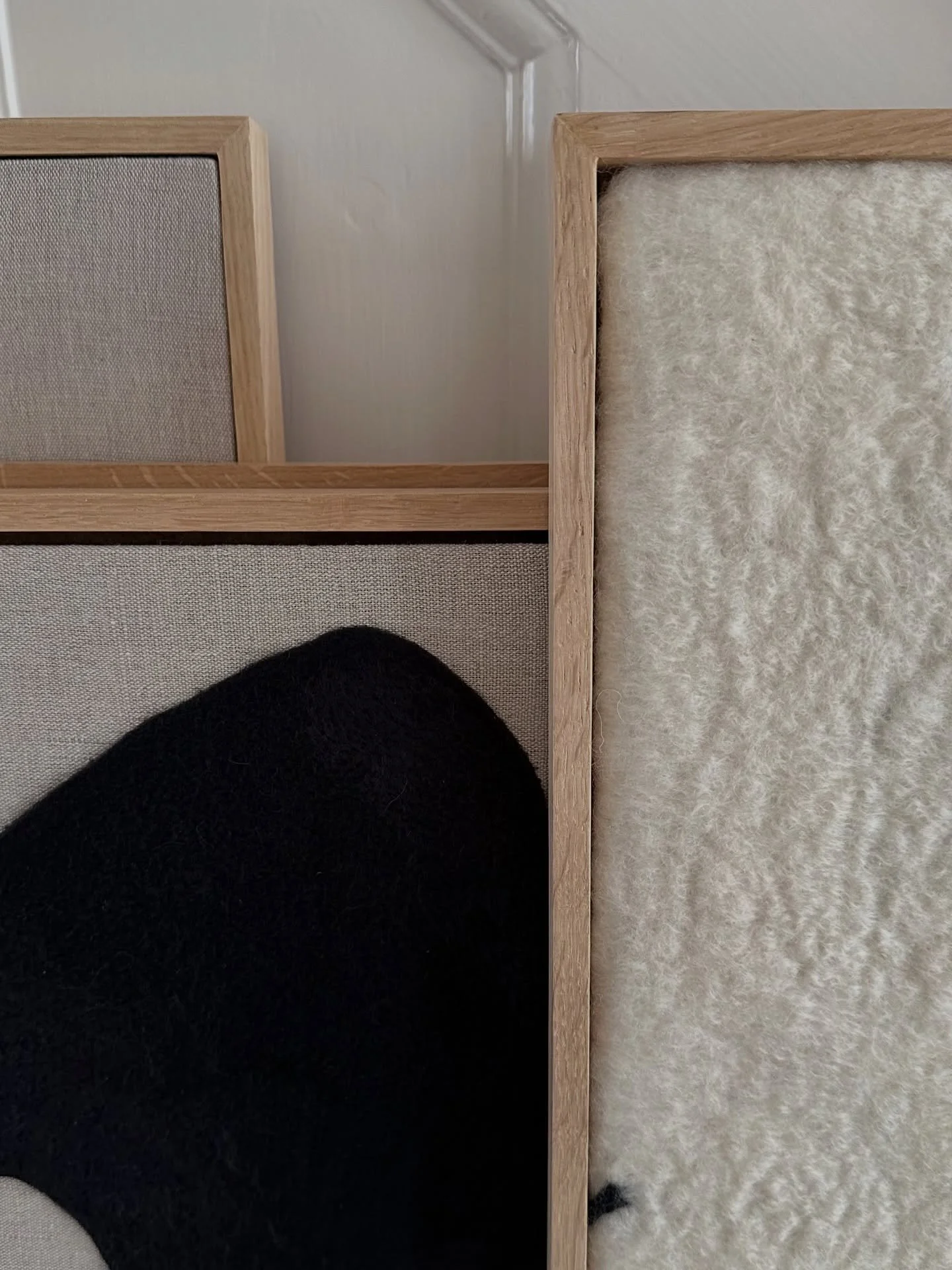 &lsquo;Fresh from the framers&hellip;&rsquo; a glimpse of a new collection of Wall Art. I&rsquo;ll share details &amp; individual pieces soon.

Merino wool fibres
Needle-felt on linen
Beautifully framed in oak

Framed by the wonderful team @fabulousf