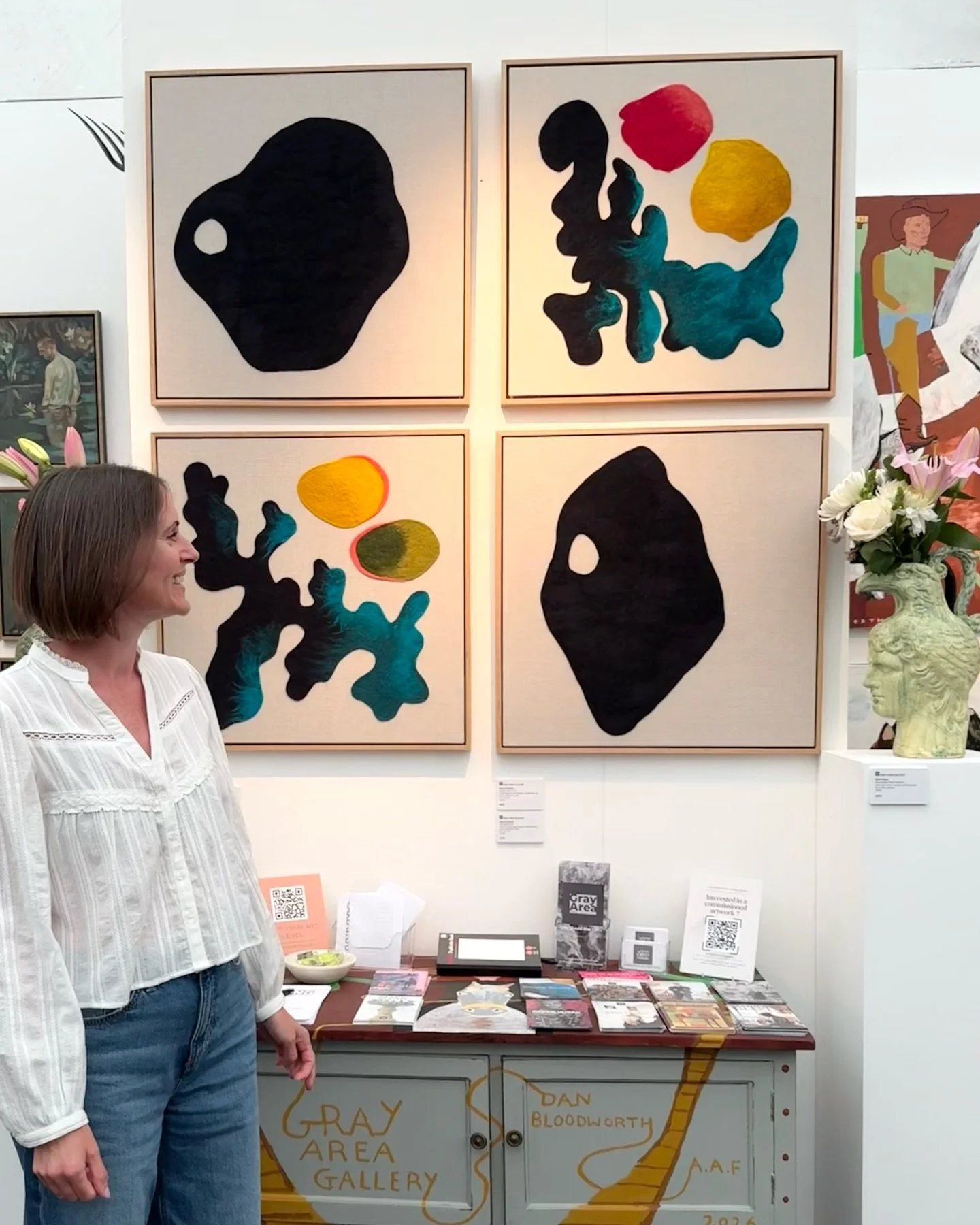 AFFORDABLE ART FAIR . . . 

Today is the final day of @affordableartfairuk Hampstead and you&rsquo;ll find my work with @grayareagallery at Stand F1, alongside so many incredible artists

It&rsquo;s been such a vibrant few days &mdash; full of great 