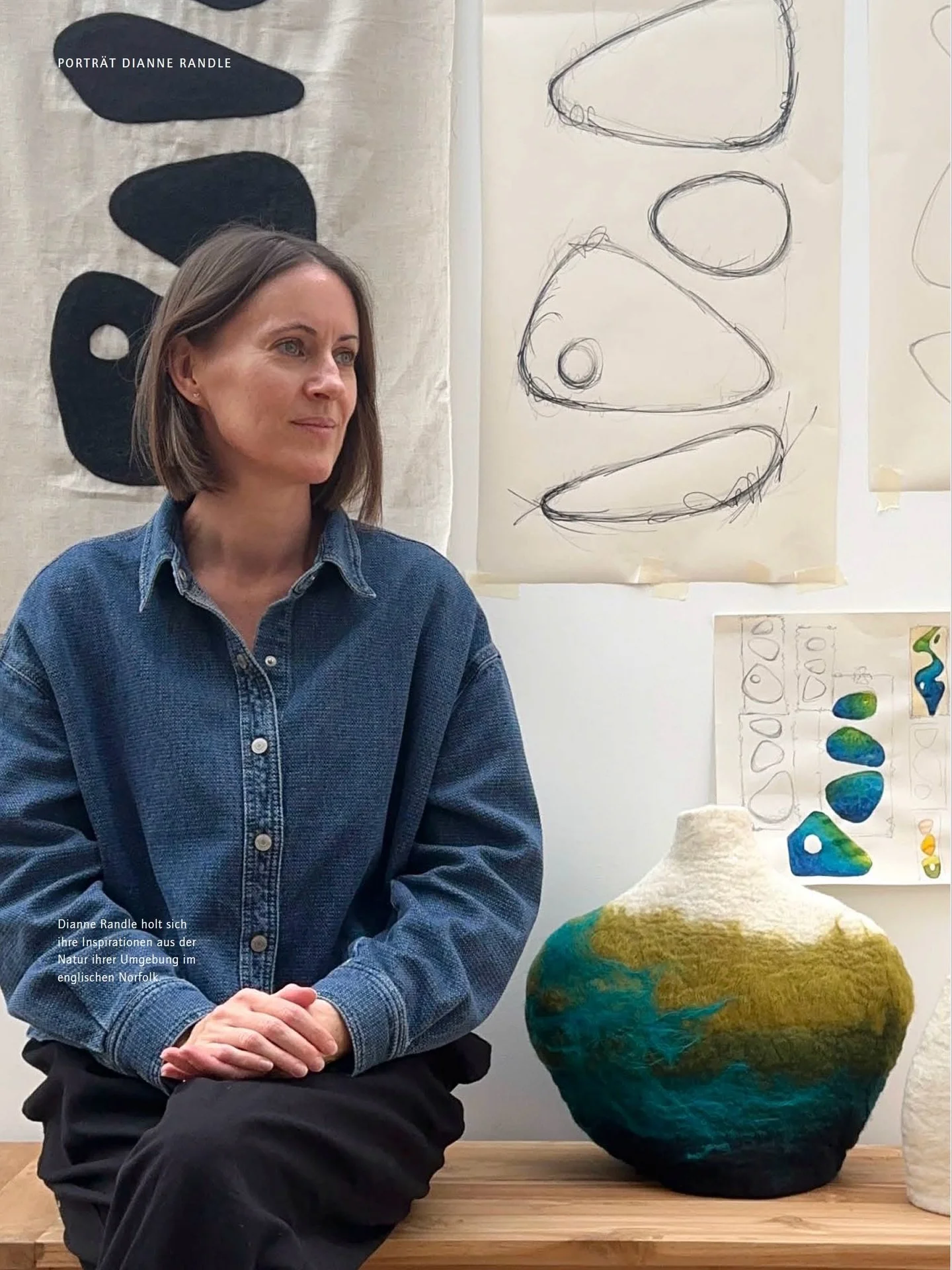 Delighted to be featured in the latest edition of Germany&rsquo;s Filzfun Magazine ✨
 I&rsquo;m very grateful to be included as one of their artists and to share a little about my work and process alongside other inspiring fibre artists. Thank you to