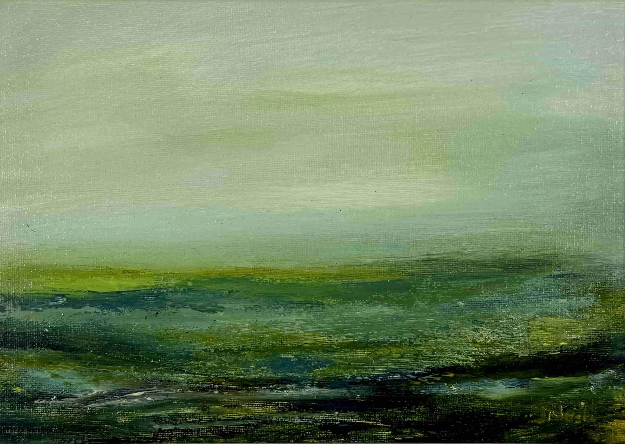 An abstract painting of Shallowford, a village and area on Exmoor National Park, North Devon