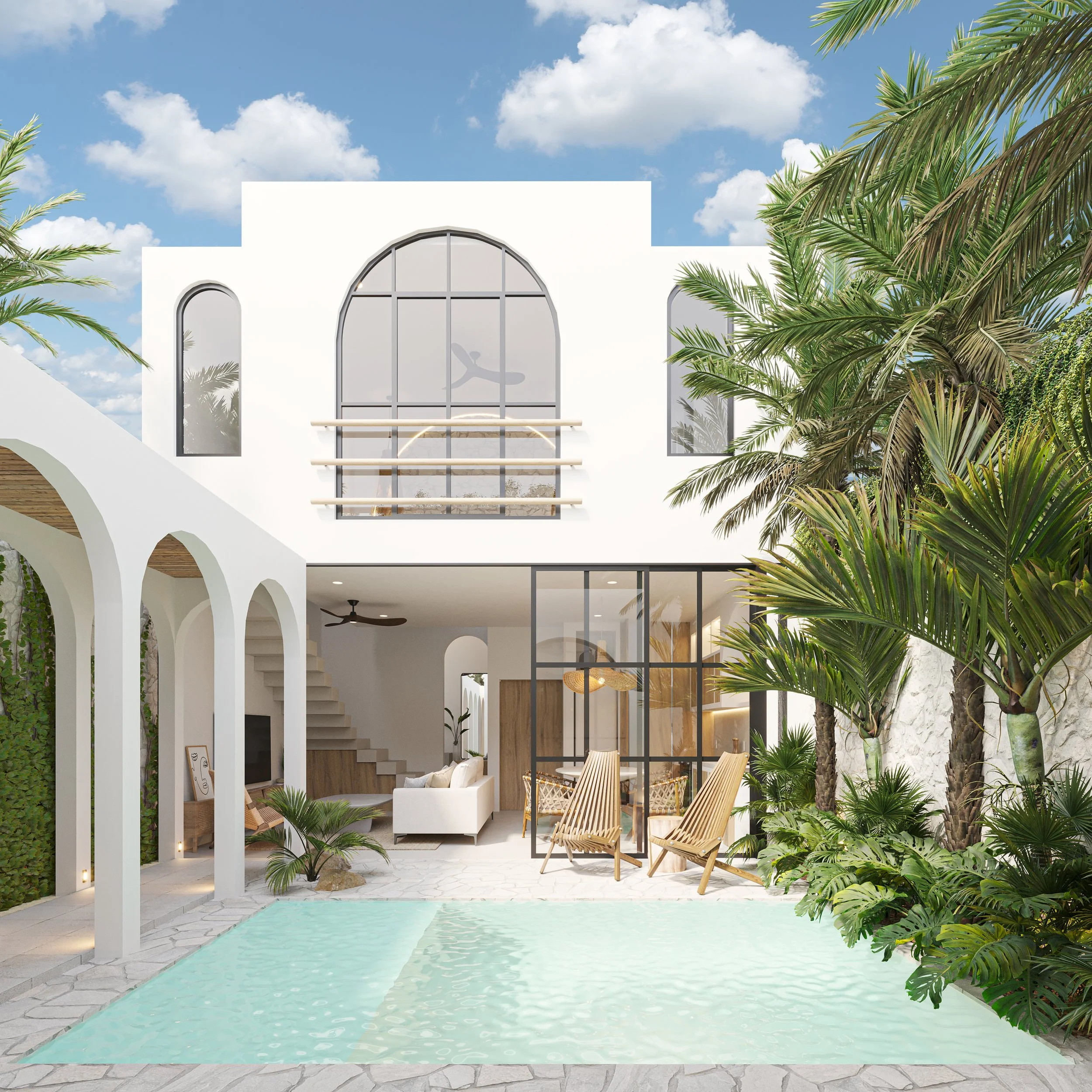 Alberca Privada y Area Social - Cuatro Bacalar.jpg