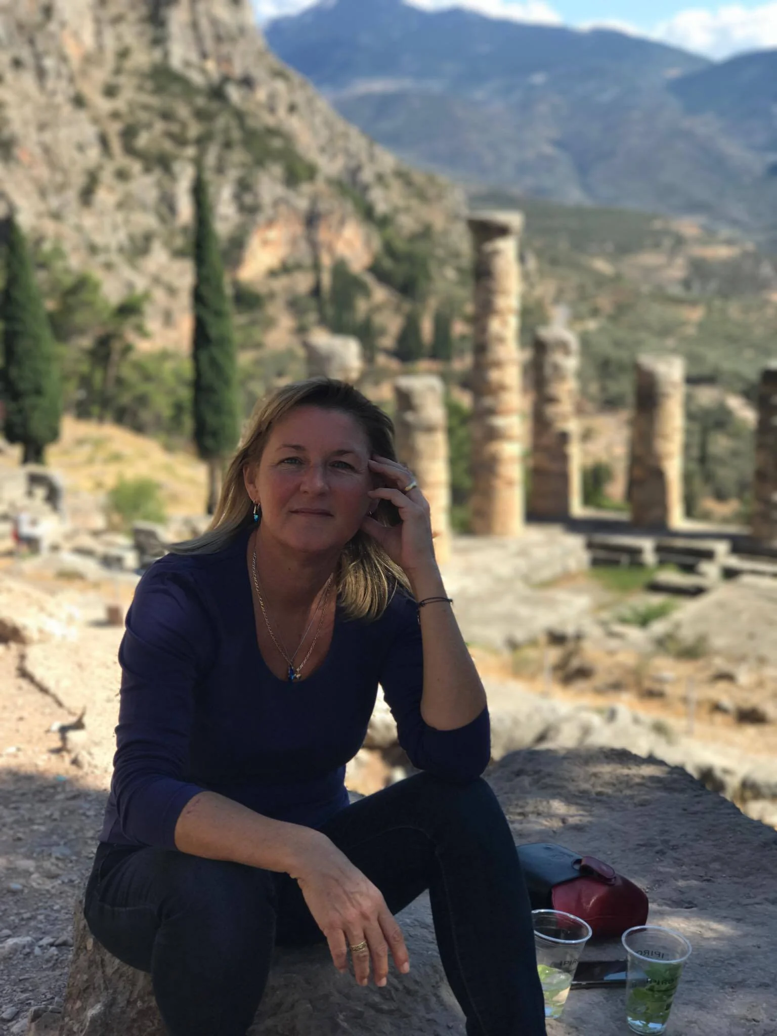 Vicky Ross, your host in Crete