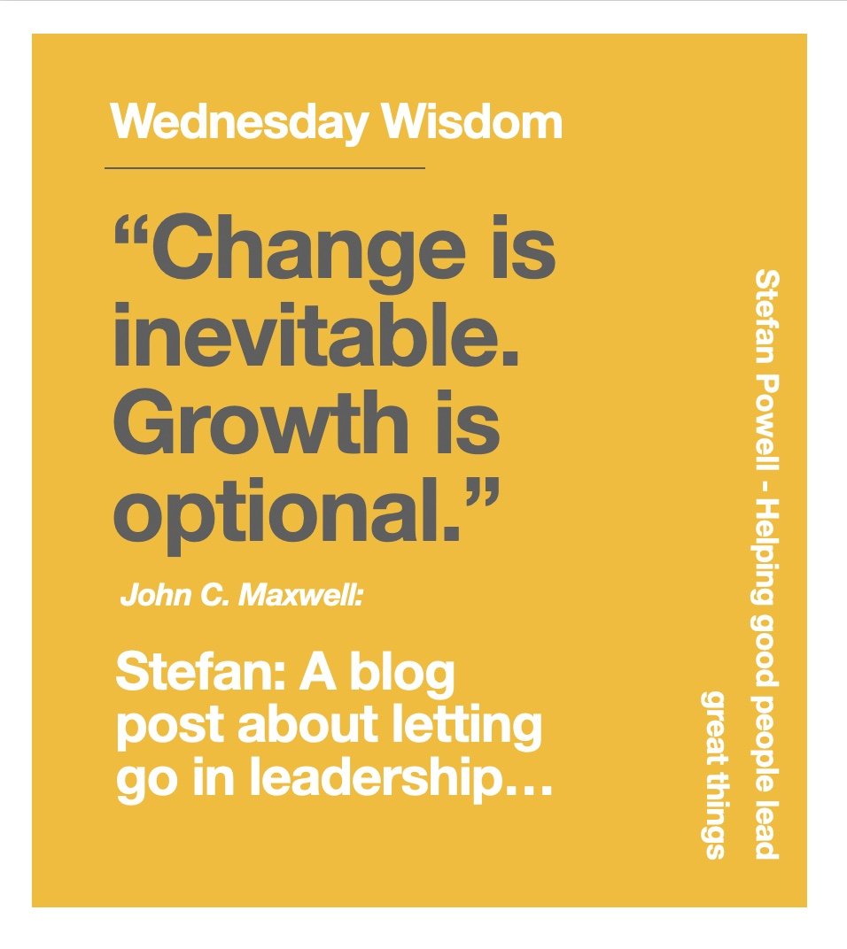 Essay - Letting Go In Leadership (and life).