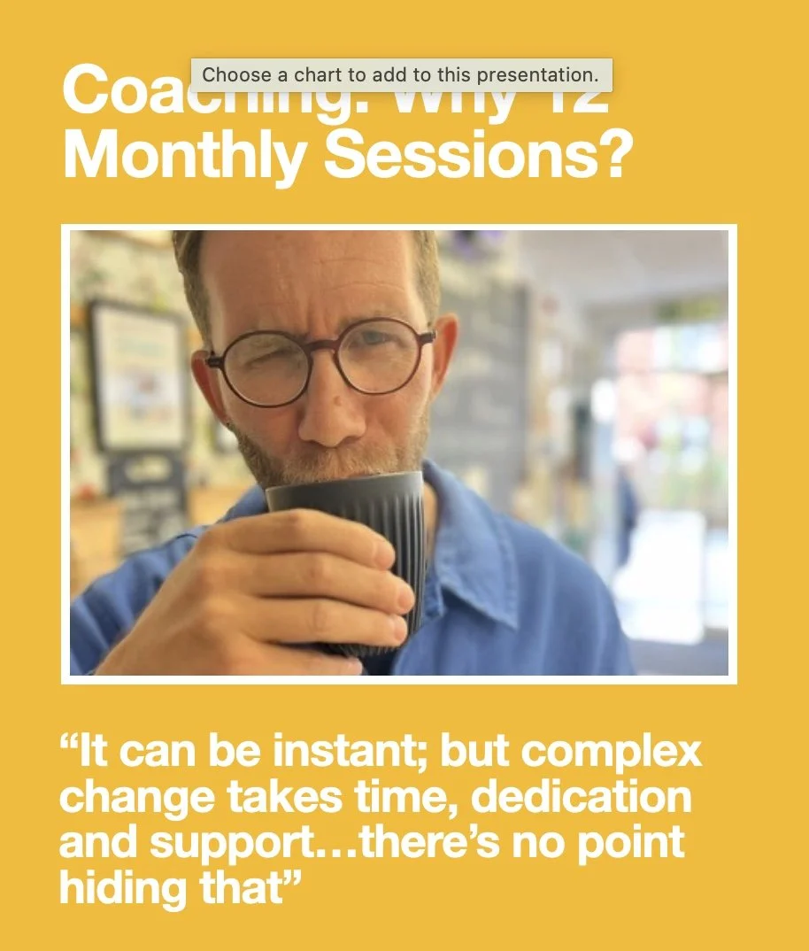 Coaching: Why 12 Monthly Sessions?