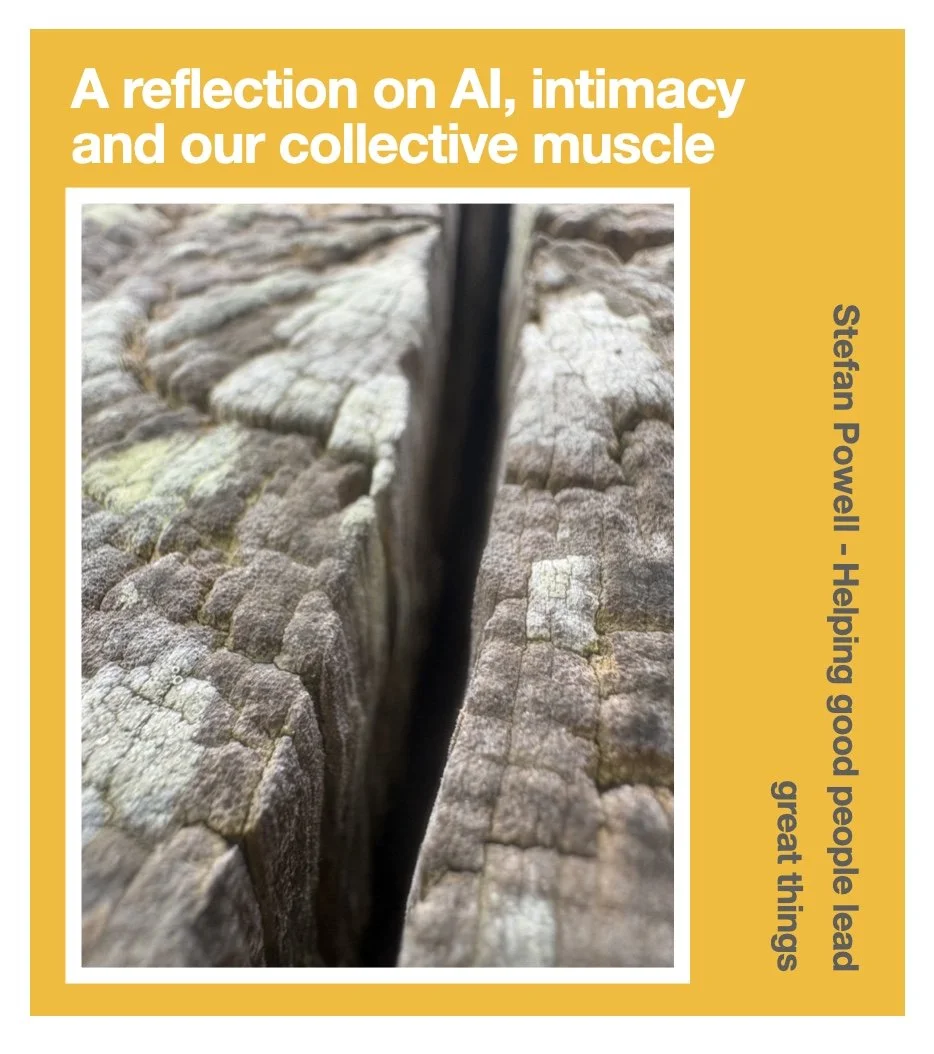 A reflection on AI, intimacy and our collective muscle