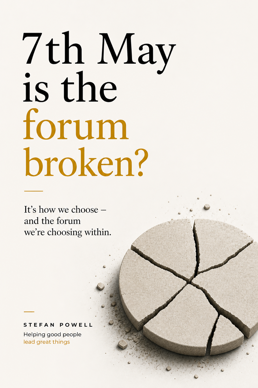 7th May - Is the ‘forum’ broken?