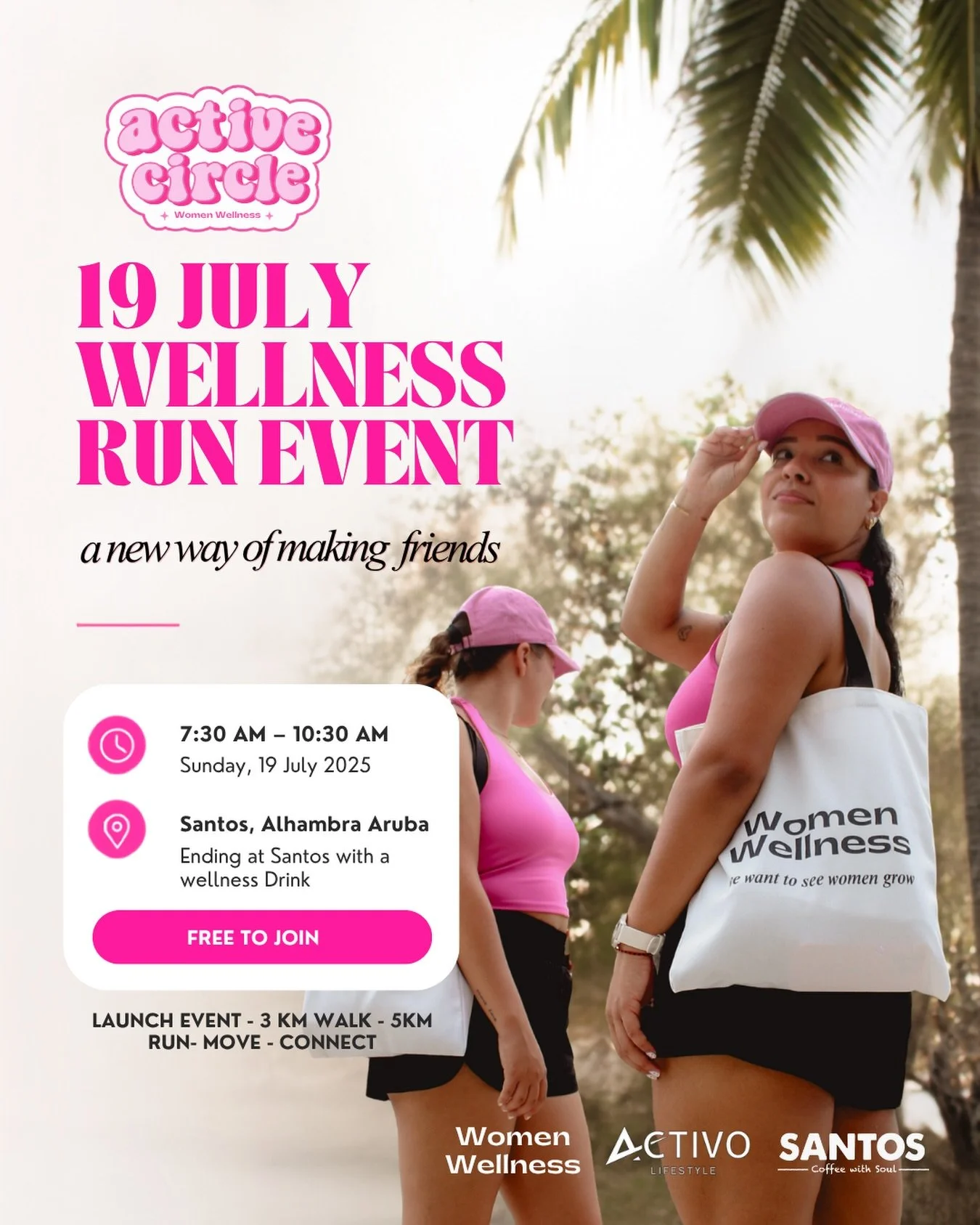 The wait is over✨🥳

The Active Circle is officially launching! 🌸

We&rsquo;re excited to invite you to our&nbsp;FREE Launch Wellness Run on&nbsp;19 July!🌸

Be among the&nbsp;first&nbsp;to experience what the&nbsp;Active Circle&nbsp;is all about. A