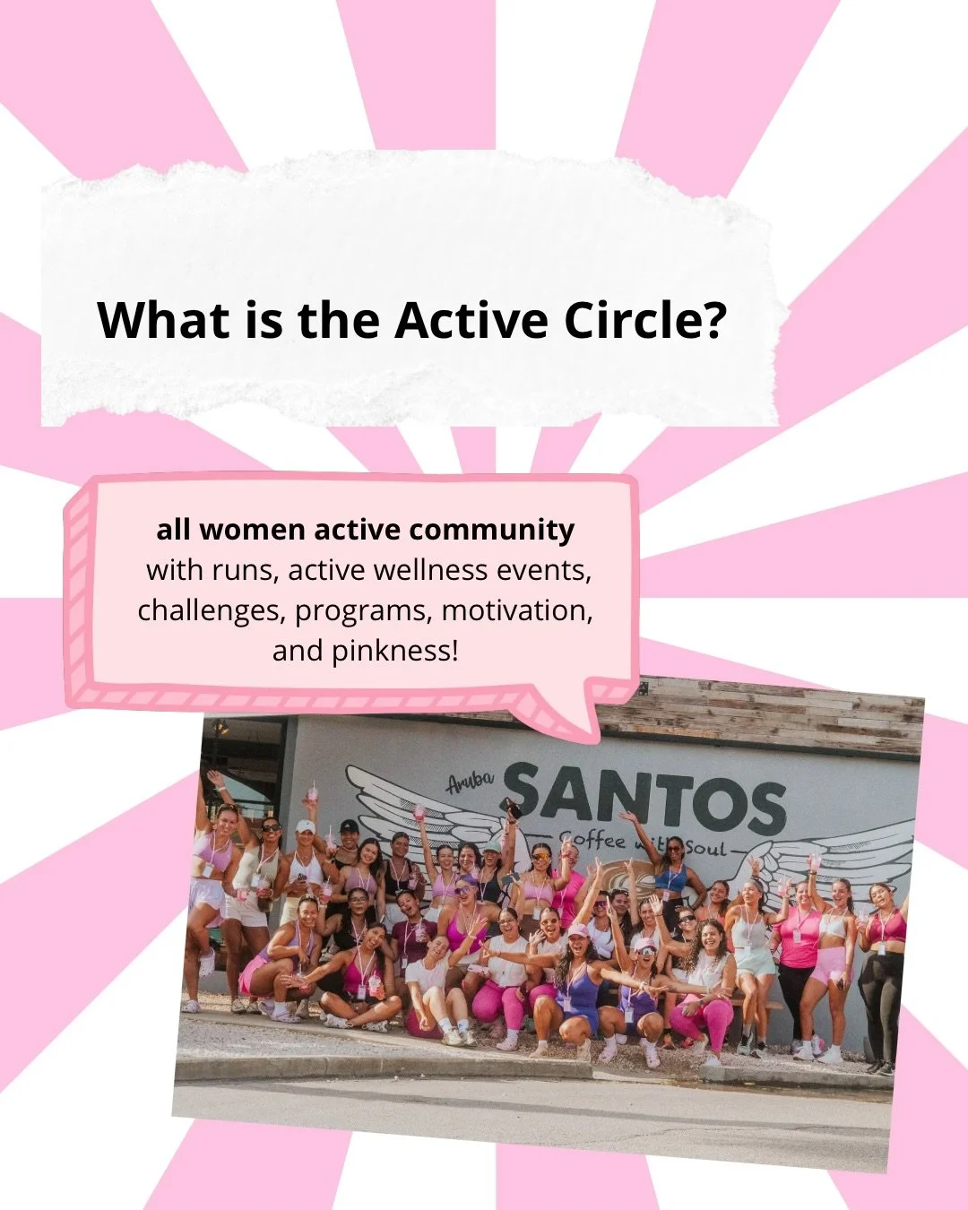 We&rsquo;re getting a lot of questions about the 
🌸Active Circle🌸

So here are some of our most asked questions. Feel free to DM us or leave a comment with your questions🙌🤍

#womenempowerment #womenrunclub #arubaactivities