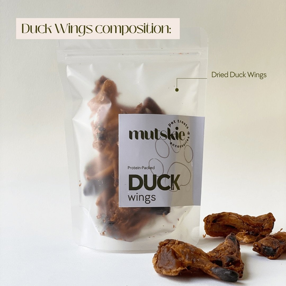 🦆🍖 Treat your pup to pure joy with Mutskie&rsquo;s Dried Duck Wings &ndash; the ultimate natural snack! 🐾 No additives, just wholesome goodness. These wings won&rsquo;t shatter, ensuring a safe and delicious experience for your furry friend. 🌟

#