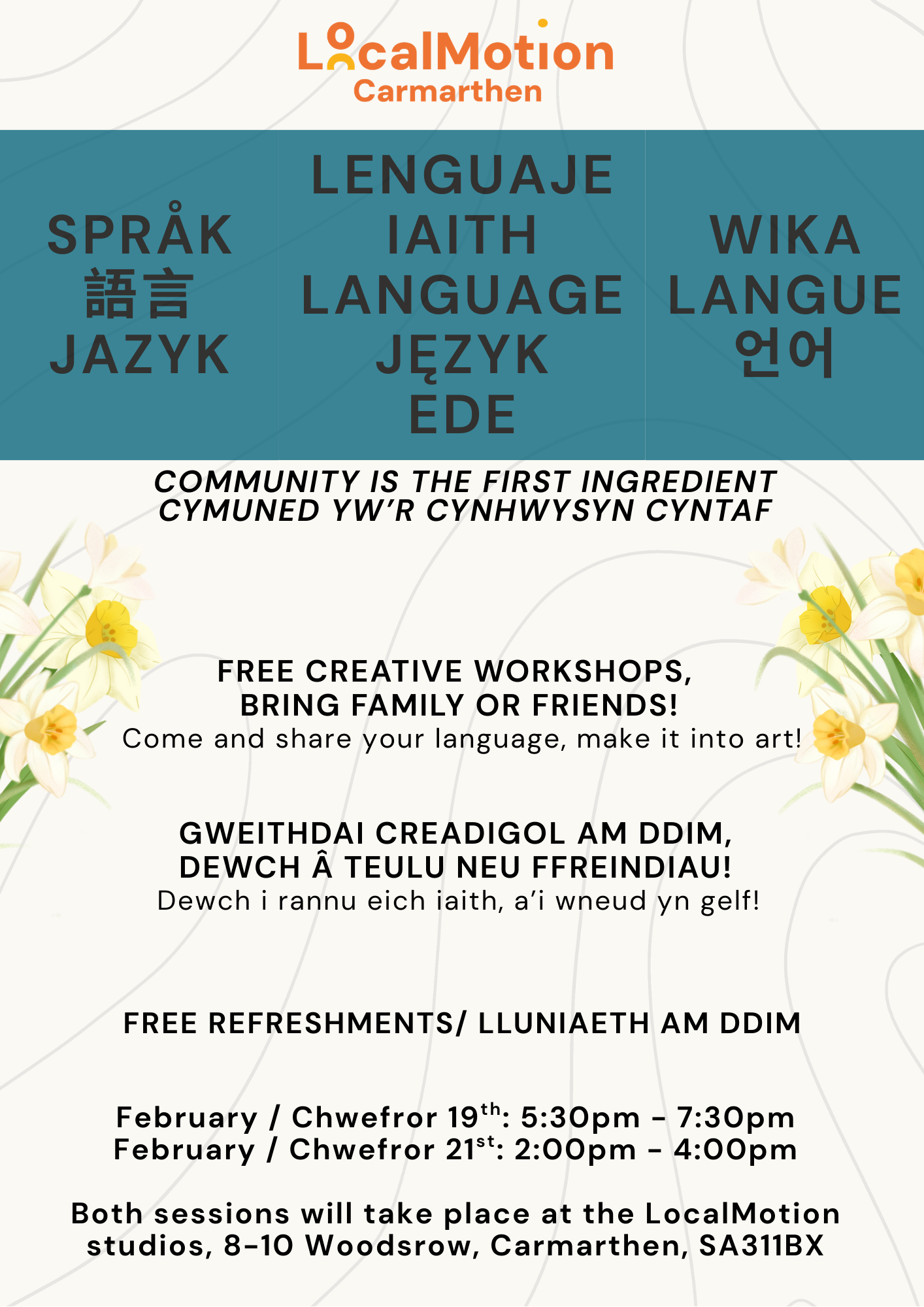 Language workshop - Saturday