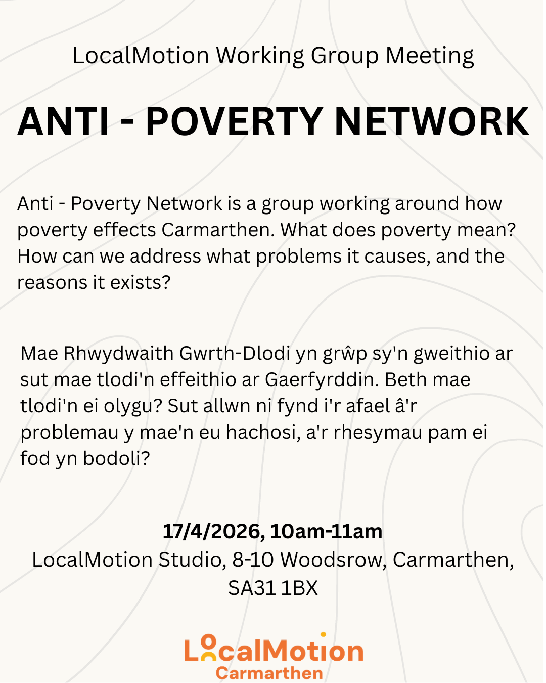 Anti-Poverty Network - Working Group Meeting