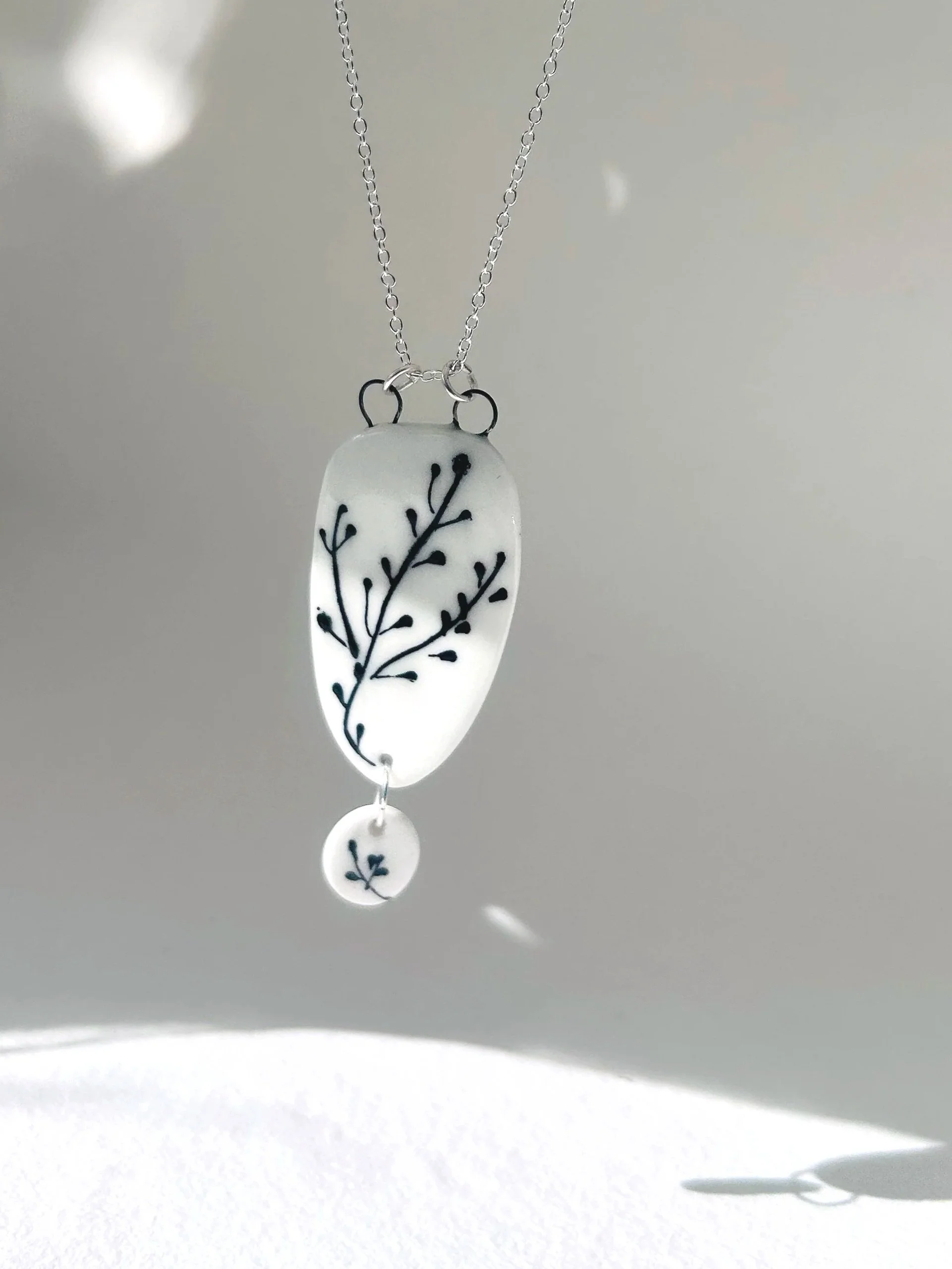 Tall Whispered Sprig Pendant
