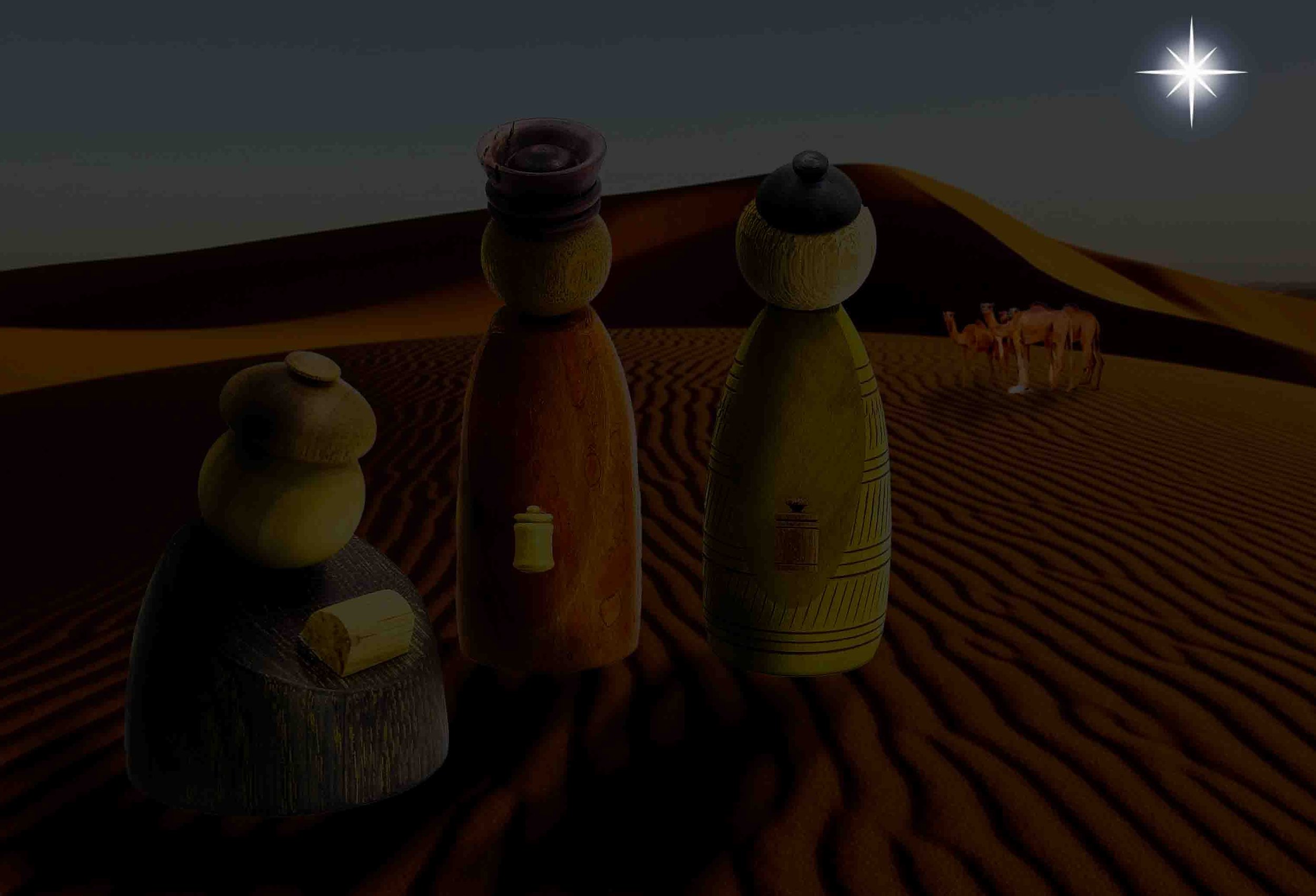 The 'Wise Men' on their way.
