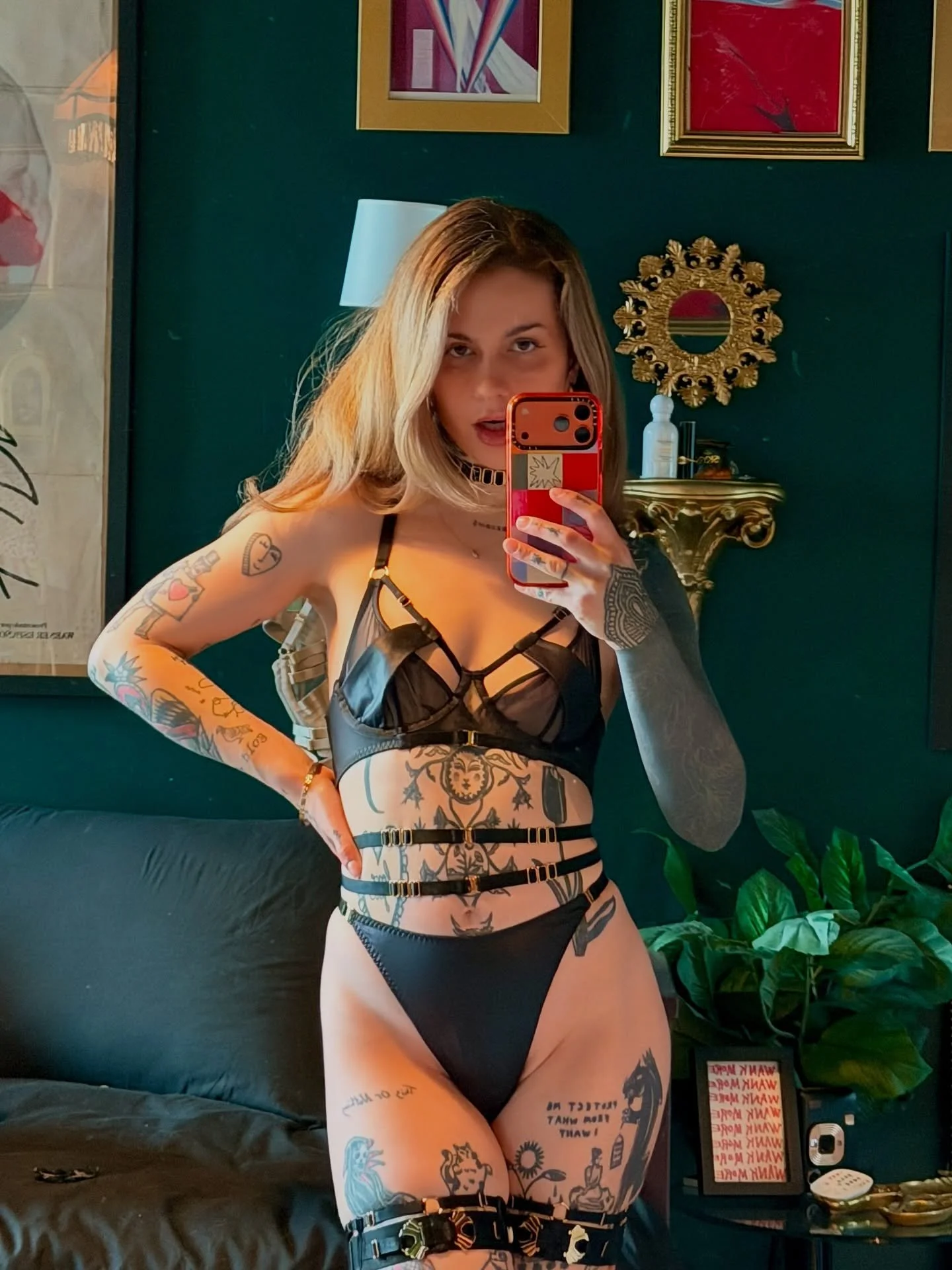 obligatory new uniform selfies in the spare room